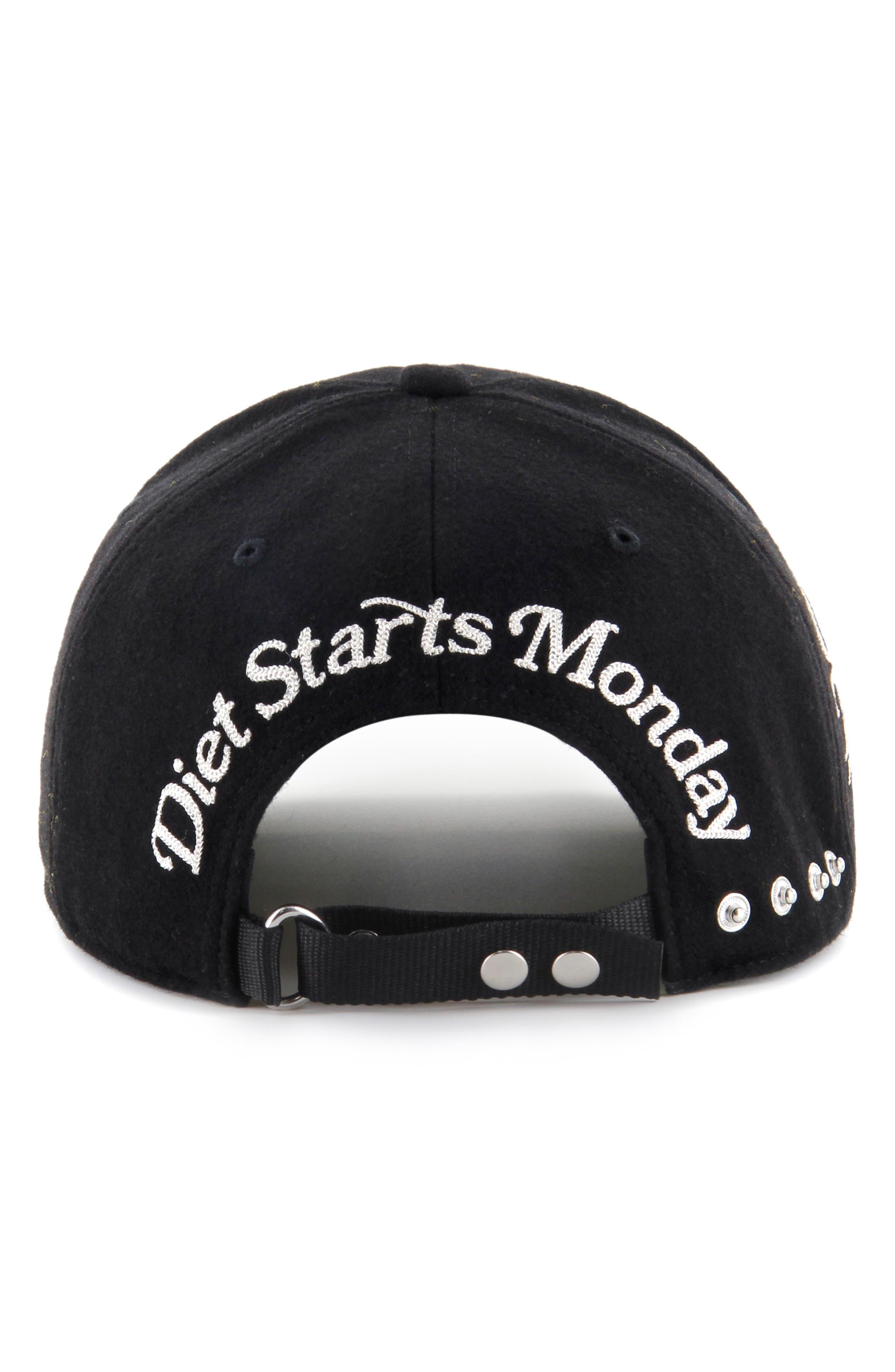 DIET STARTS MONDAY X \'47 Mariners Can\'t Teach Taste Wool Blend Baseball Cap  in Black for Men | Lyst