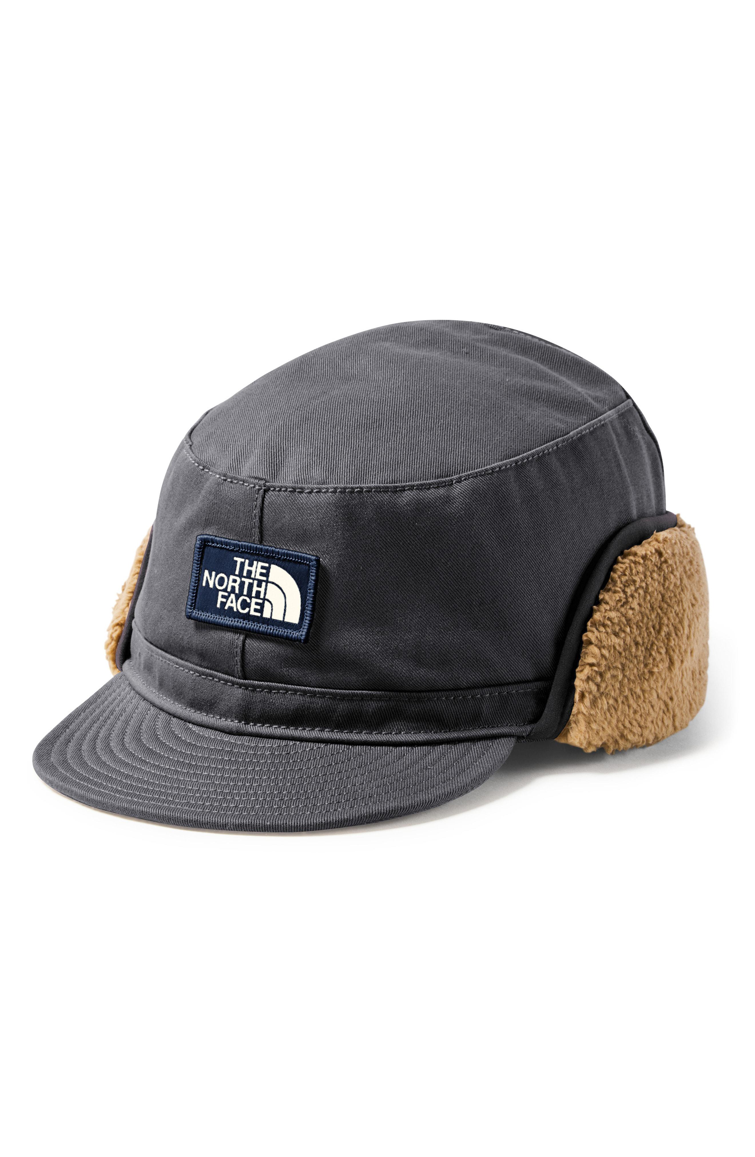 north face hat with ear flaps