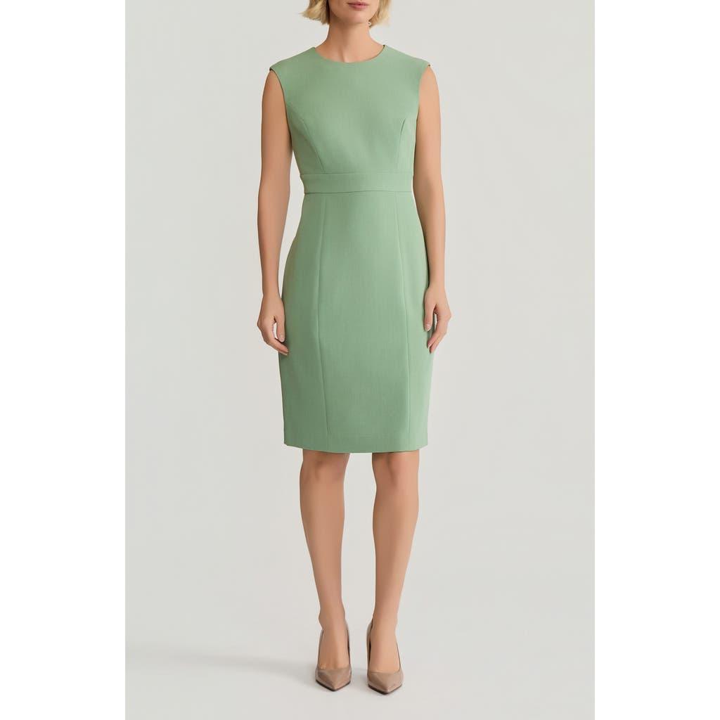 Kasper Cap Sleeve Sheath Dress in Green | Lyst
