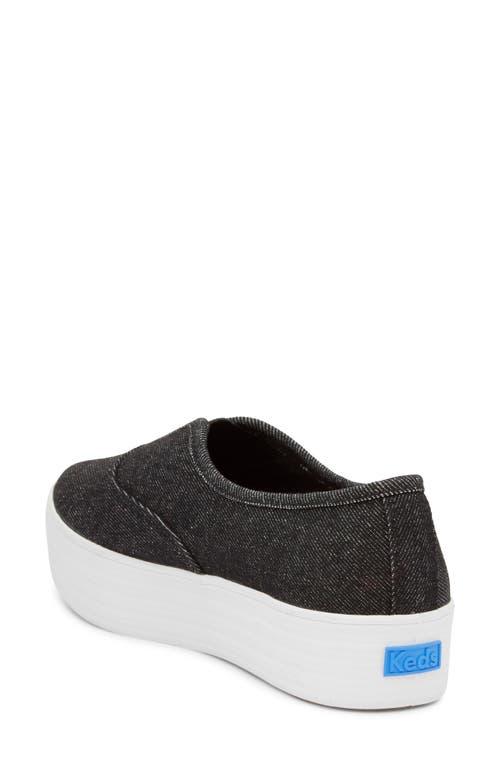 Keds Point Platform Slip-On Sneaker in Black Lyst