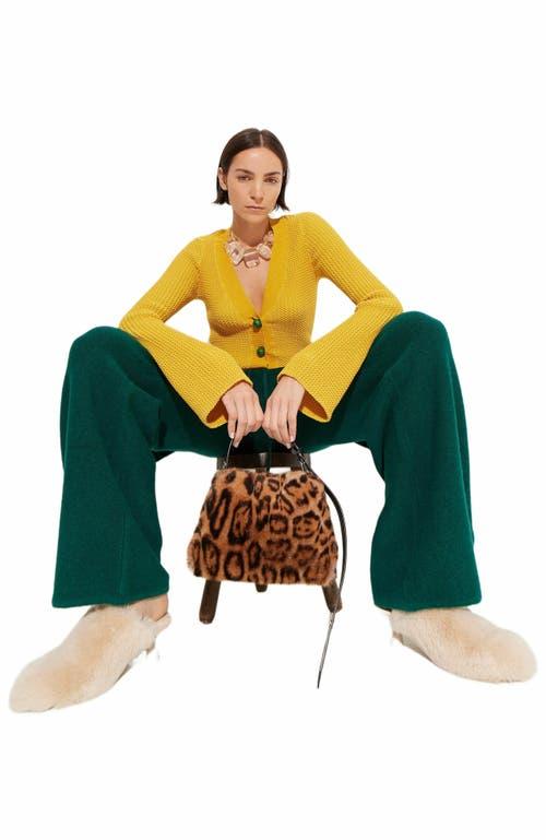 Simon Miller Cheetah Faux Fur Mini Puffin in Brown | Lyst
