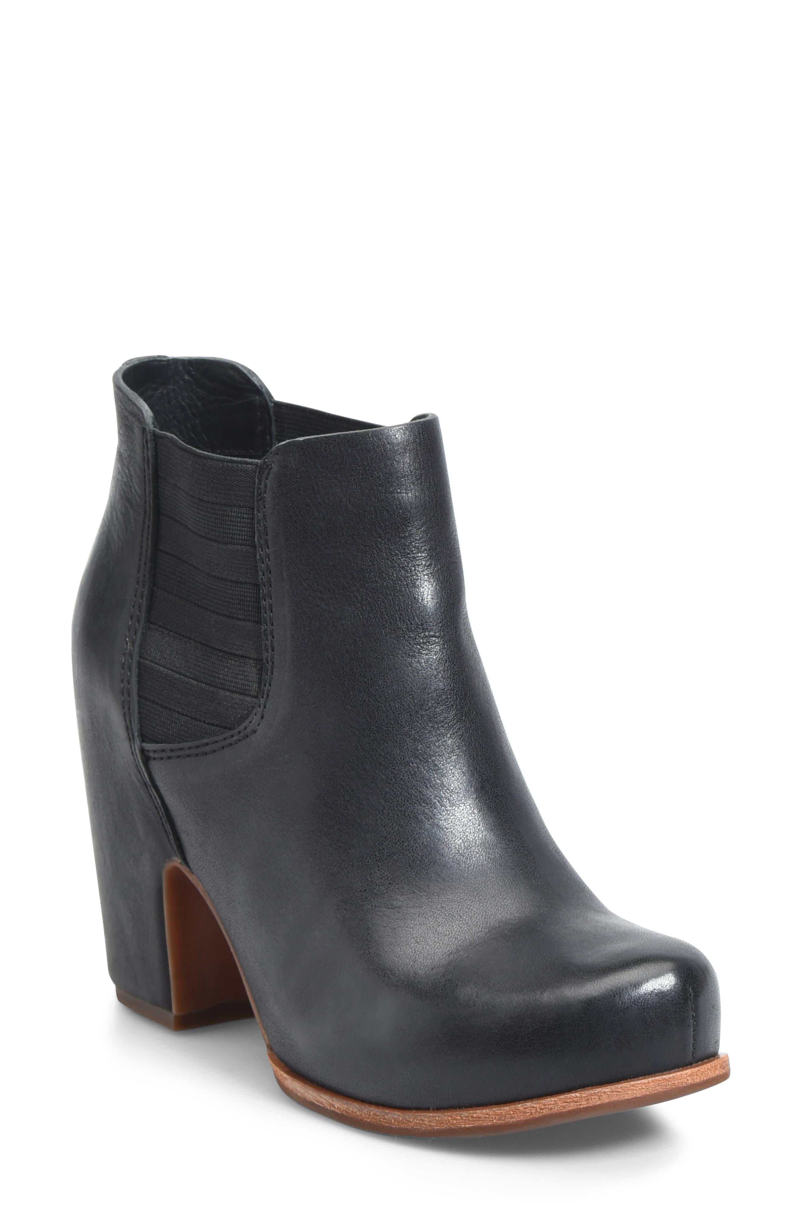 Kork Ease Leather Kork ease Shirome Bootie in Black Leather (Black) Lyst