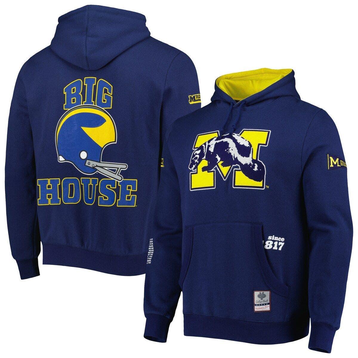 Mitchell & Ness Michigan Wolverines Team Origins Pullover Hoodie At  Nordstrom in Blue for Men