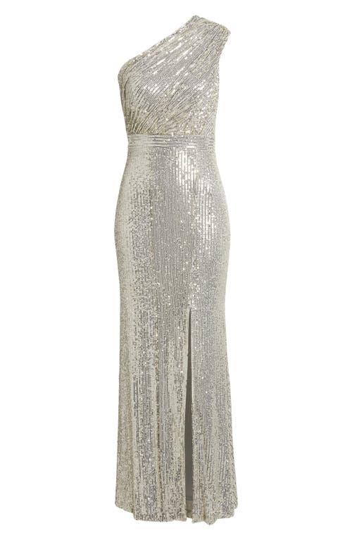 vince camuto silver sequin dress Vince Camuto