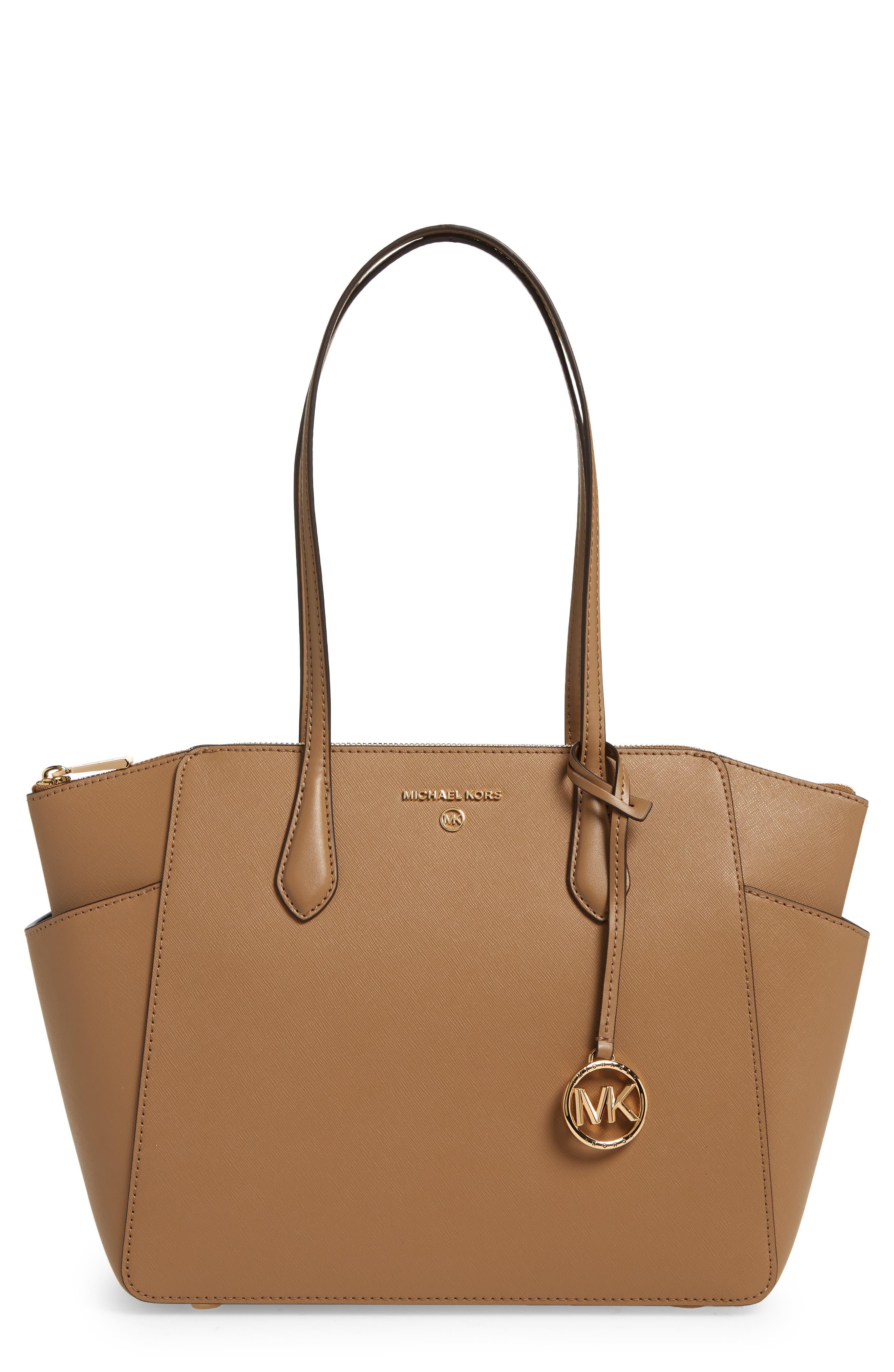 MICHAEL Michael Kors Medium Marilyn Leather Tote Bag in Brown Lyst