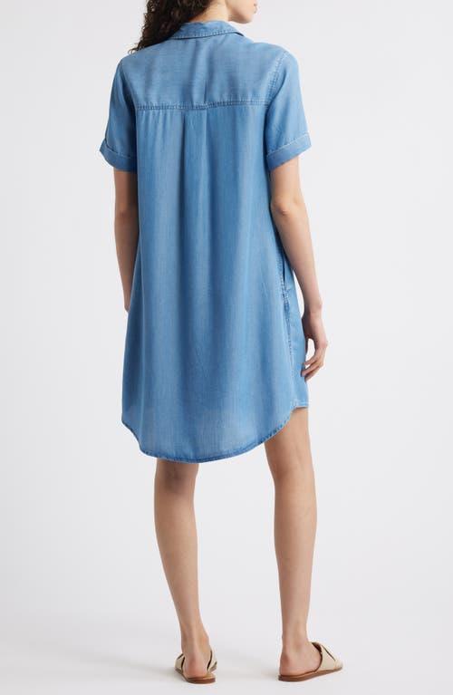 beach lunch lounge denim dress Suzanne Denim Drop Waist Maxi Dress | Women's Clothing