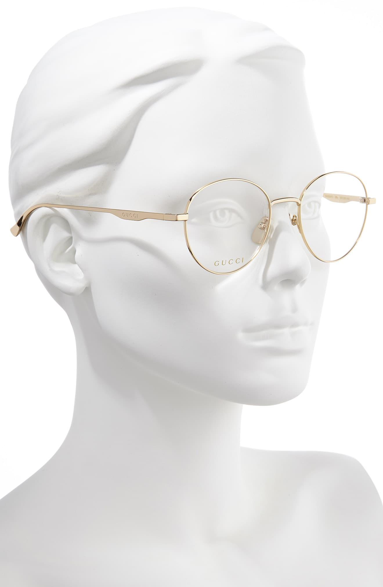 gucci round optical frames