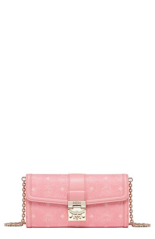 Mcm millie visetos canvas wallet on a chain sale