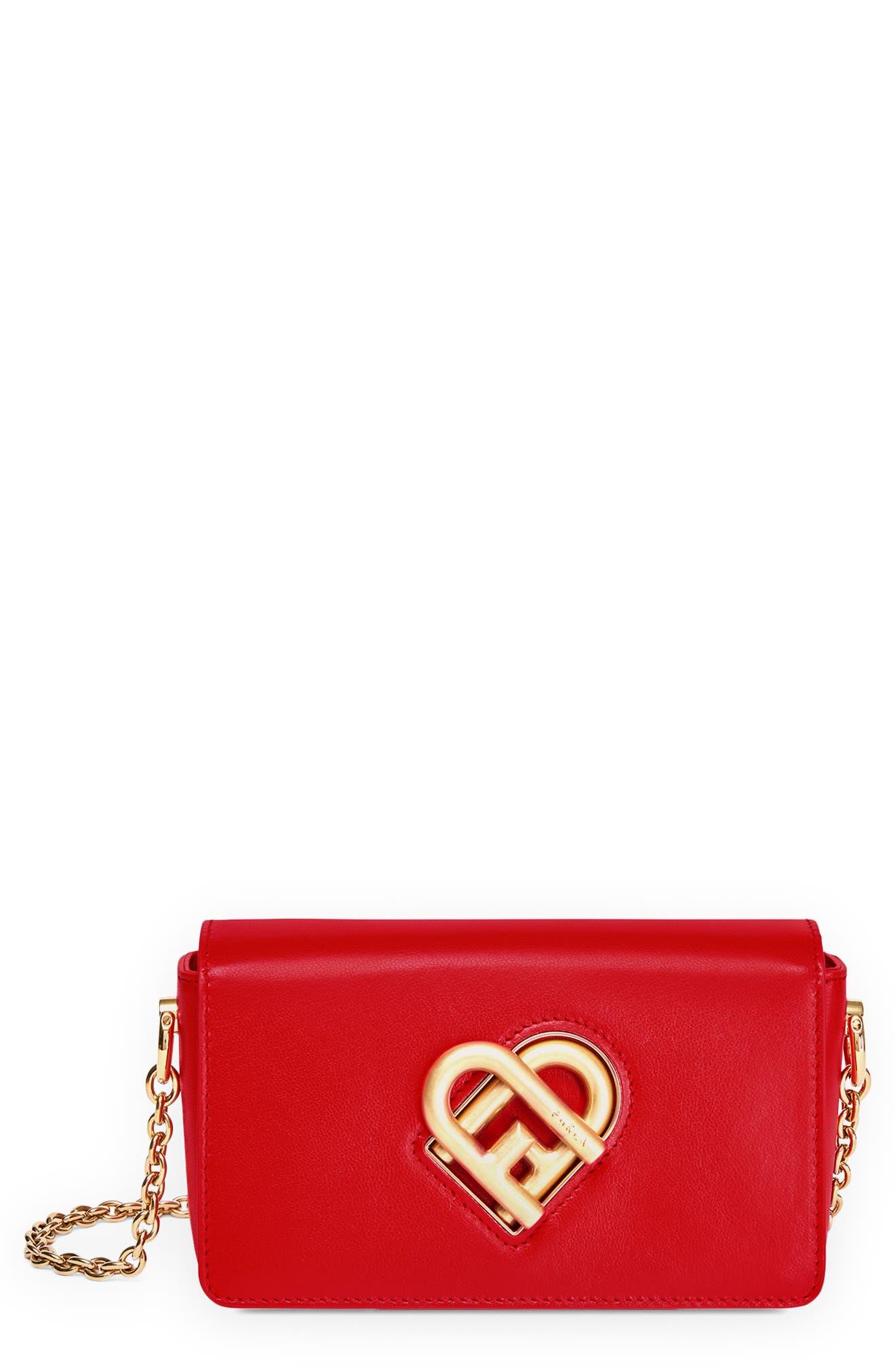 Furla Leather My Joy Mini Crossbody Bag in Red Lyst