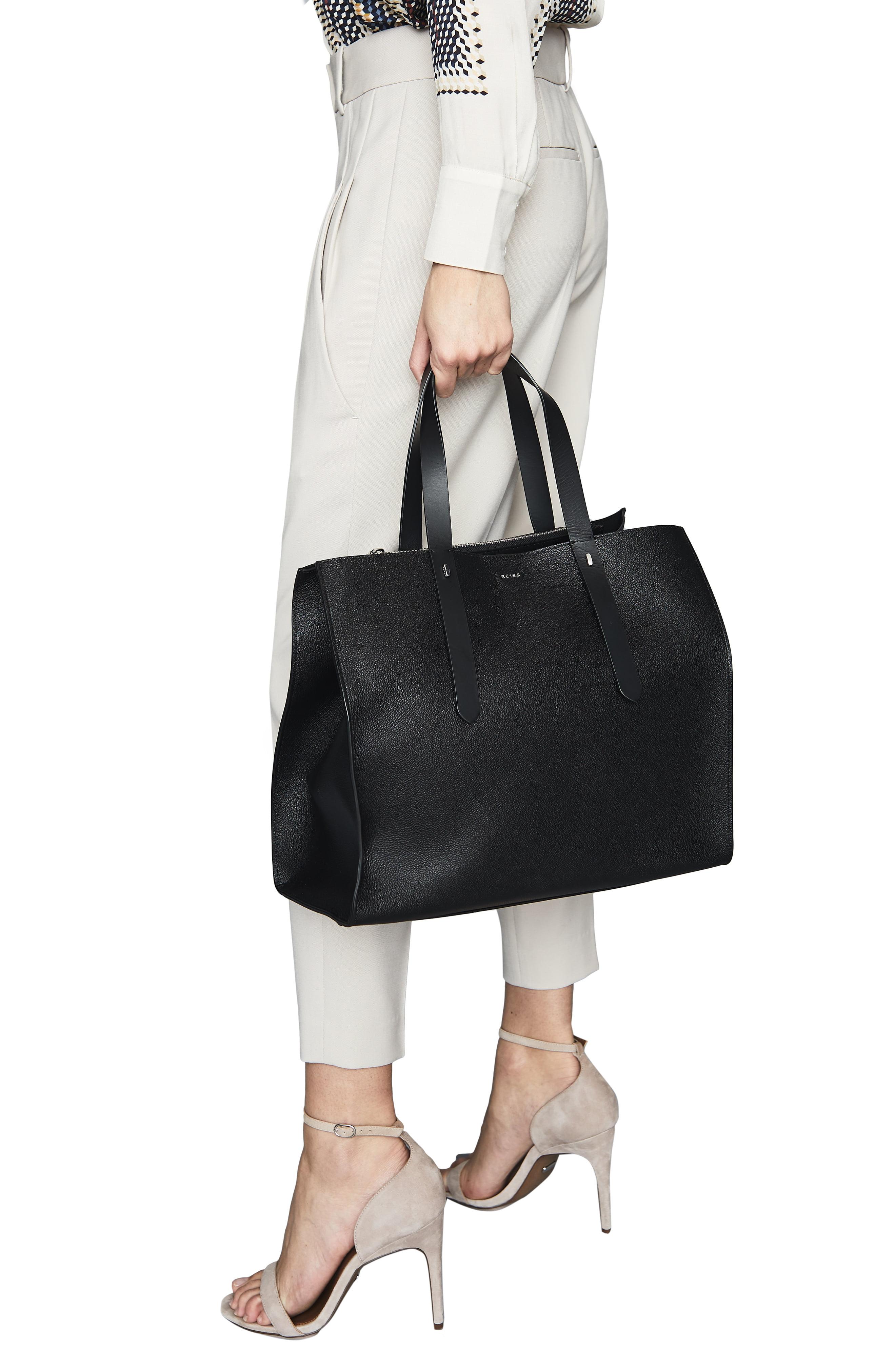 reiss swaby leather tote