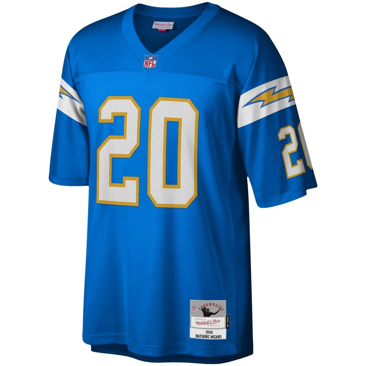 Men's Mitchell & Ness Eric Dickerson Royal/Gold Los Angeles Rams 1984 Split Legacy Replica Jersey Size: Small