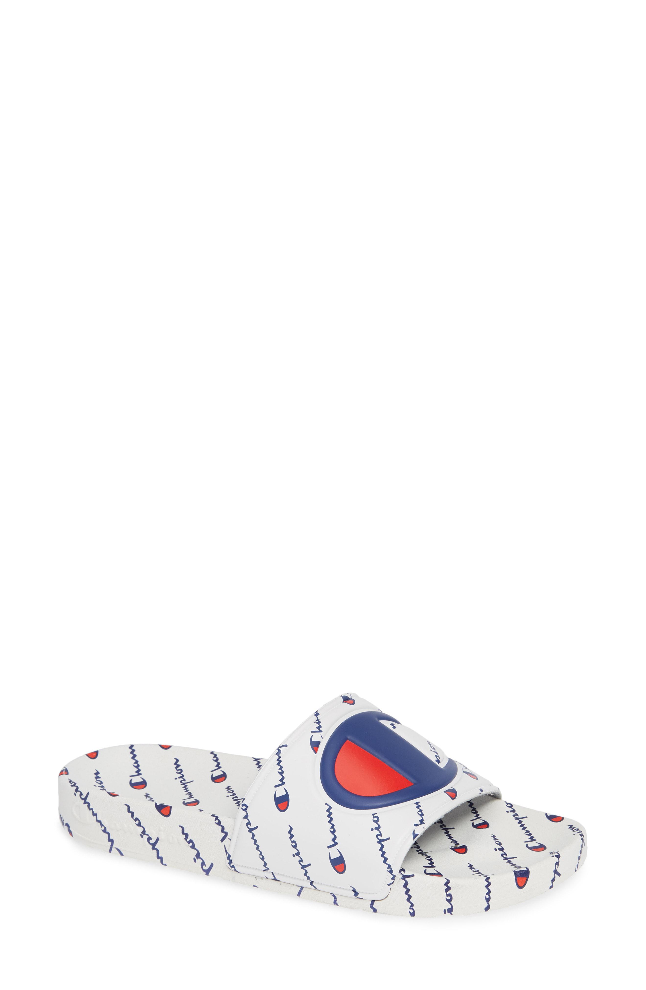 champion ipo repeat white slide sandals