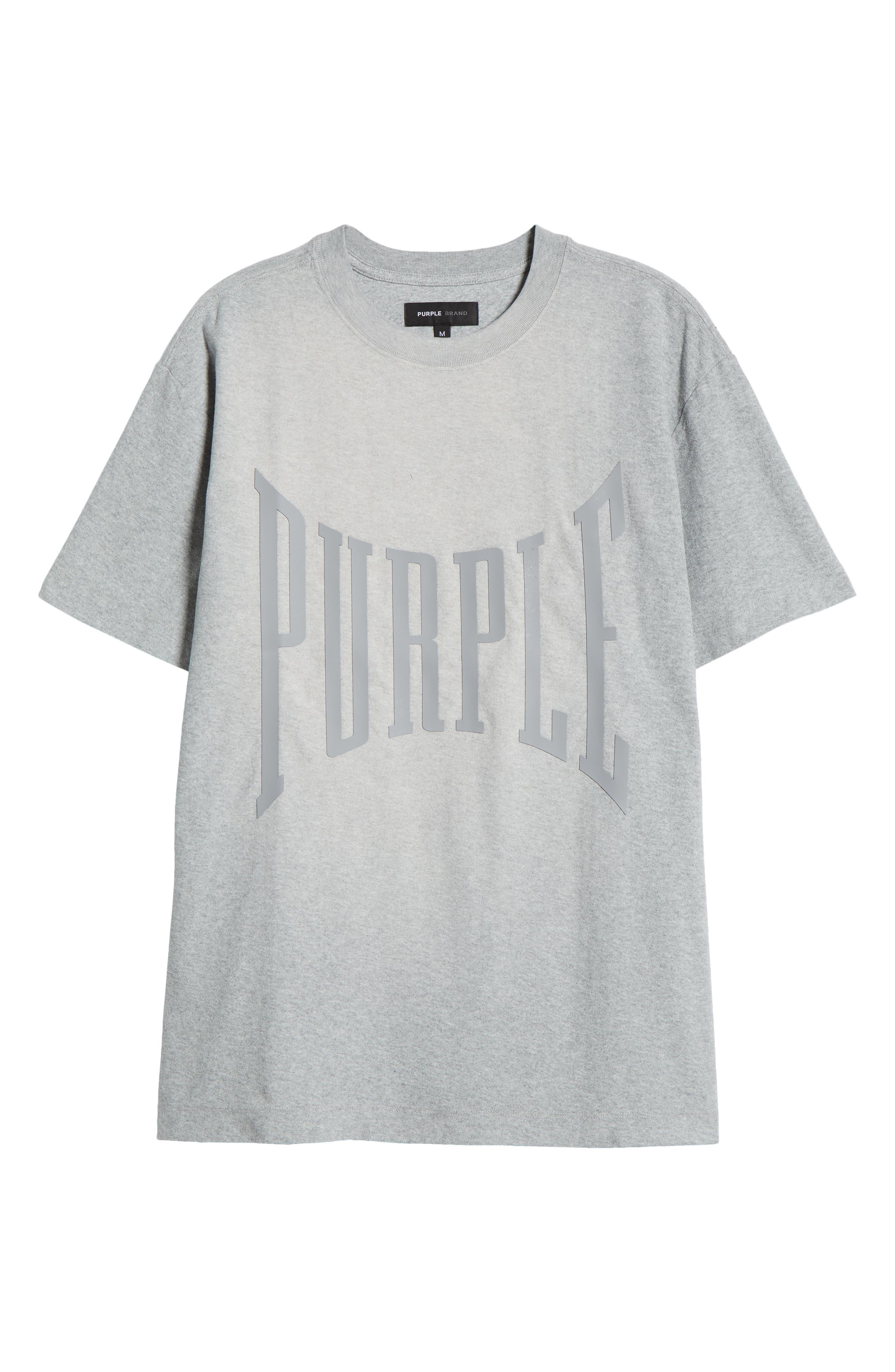 PURPLE BRAND Oversize Logo Graphic T-Shirt