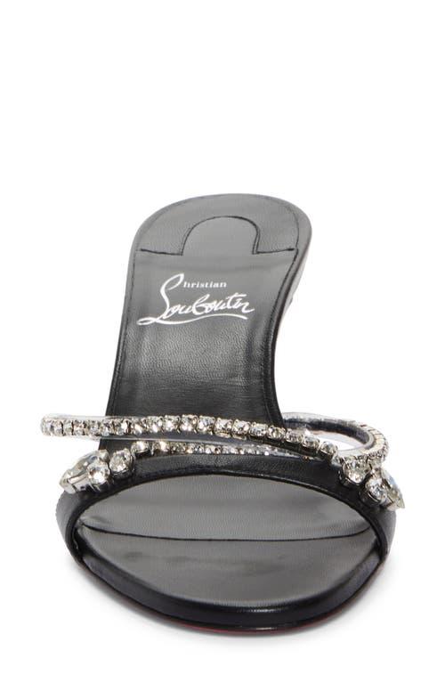 Christian Louboutin Simple Queenie Slide Sandal in Black | Lyst