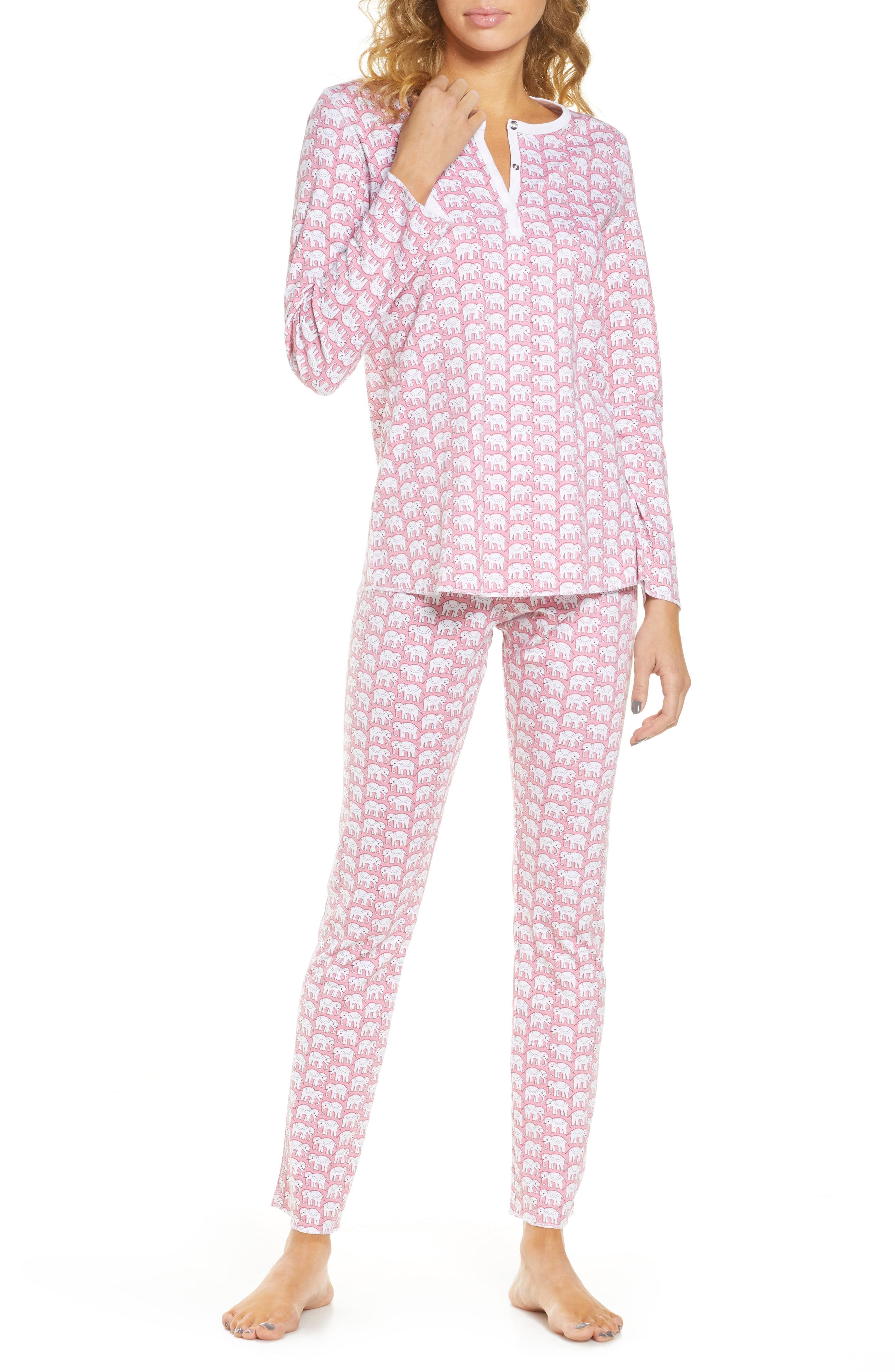 Roberta Roller Rabbit Cotton Hathi Pajamas in Pink - Lyst