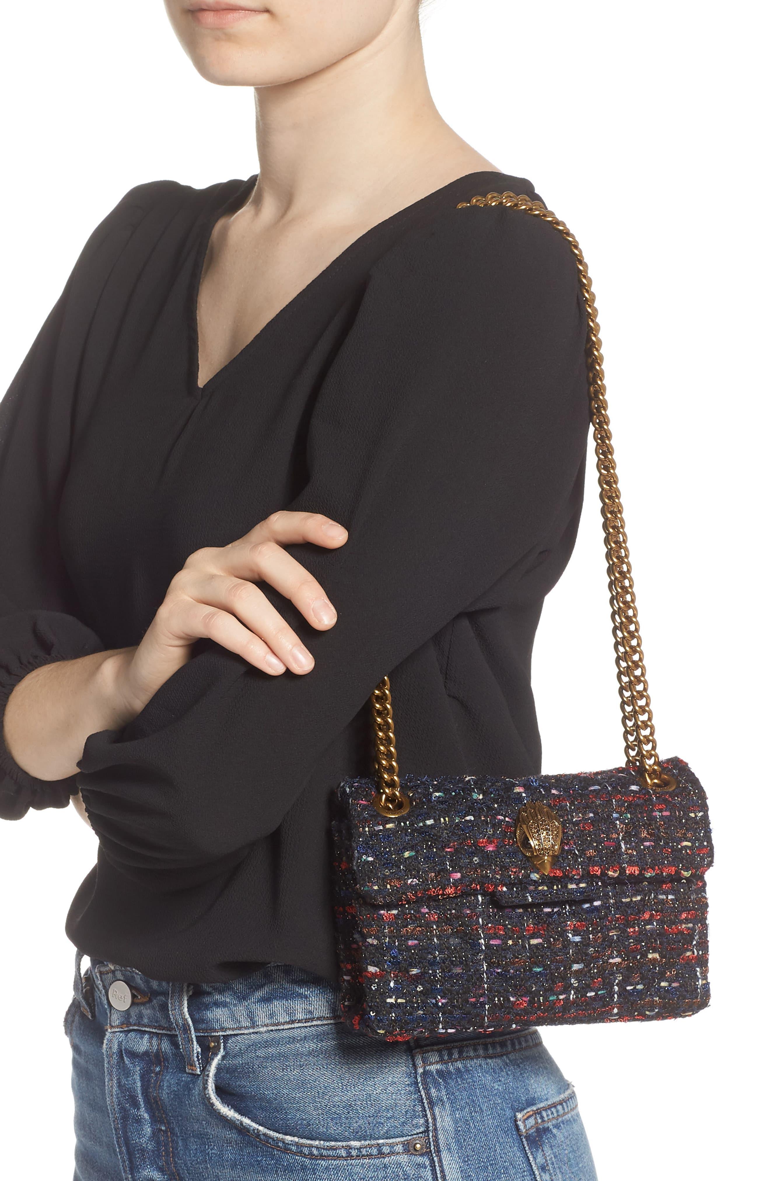 Kurt Geiger Mini Kensington Tweed Shoulder Bag Lyst