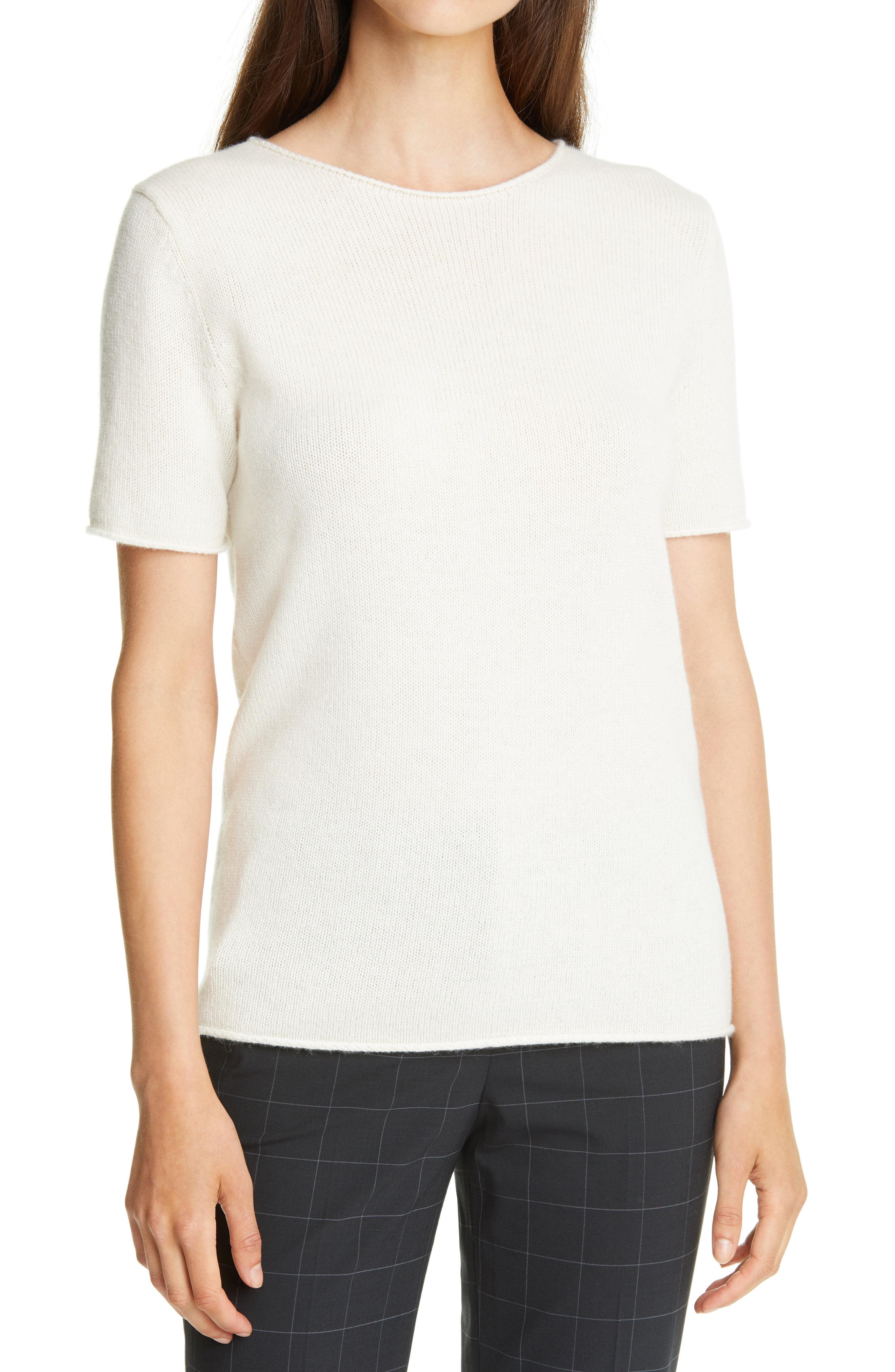 short sleeve cashmere jumper