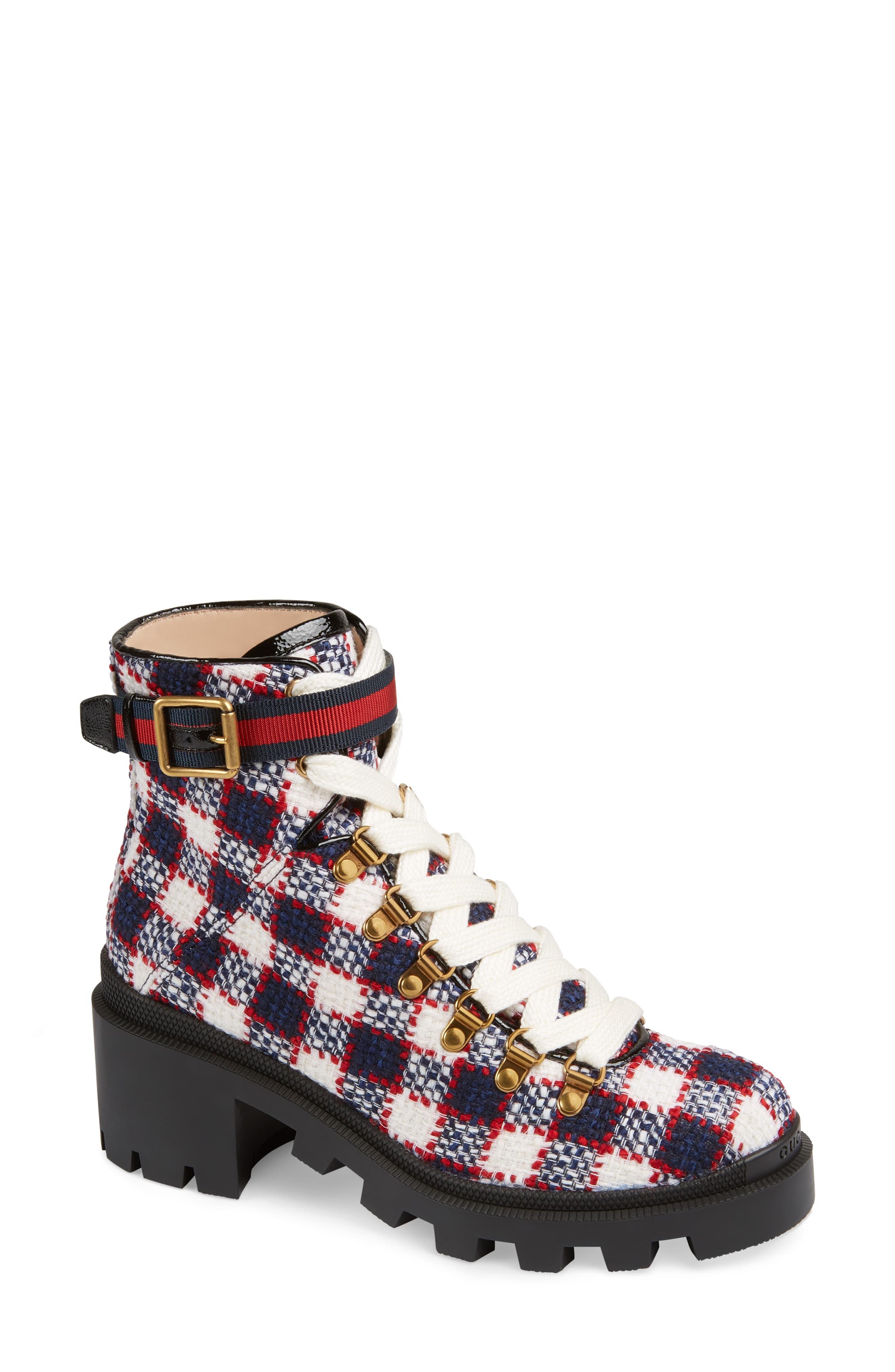 gucci trip combat boot