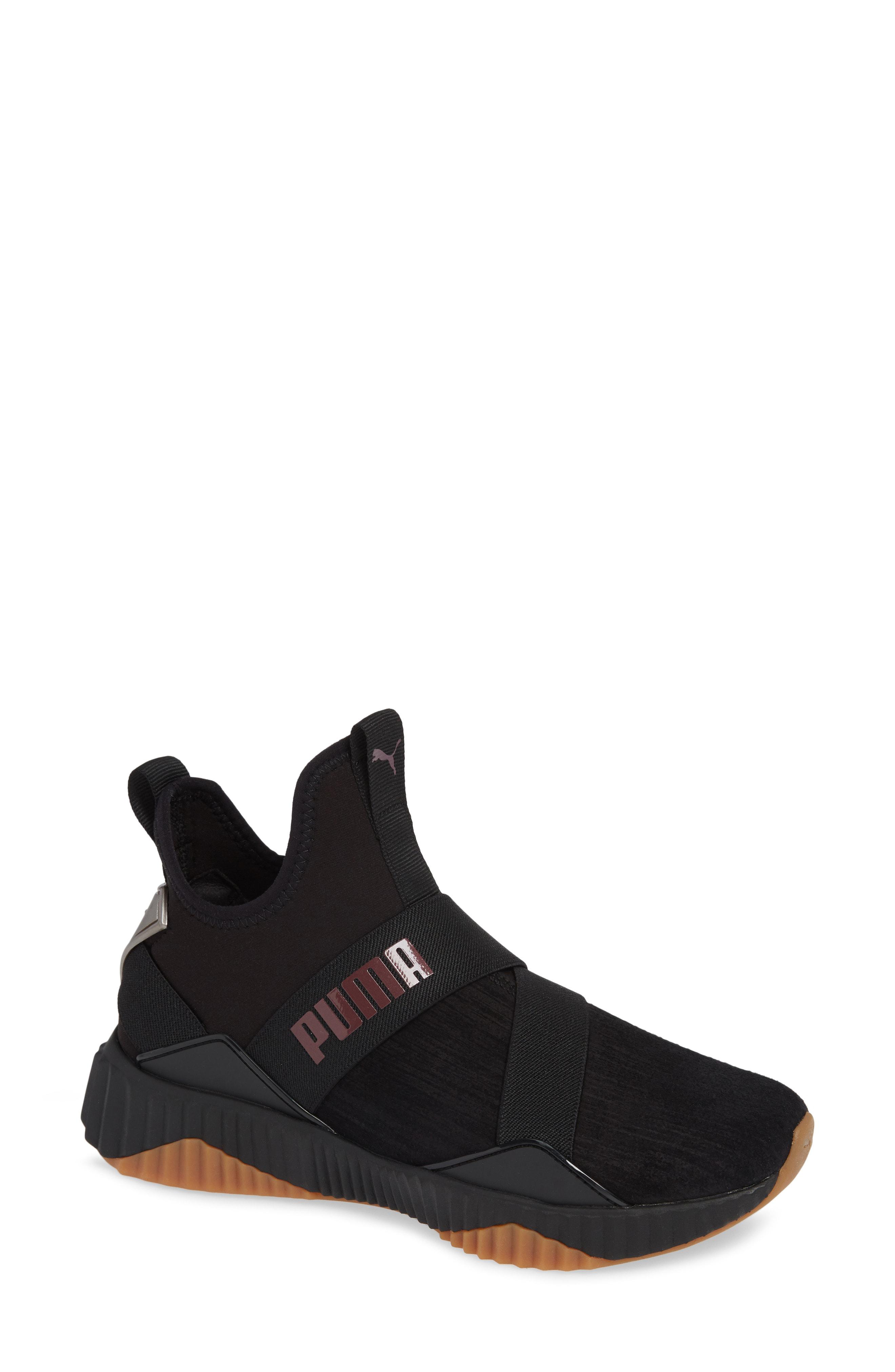puma slip on defy mid luxe