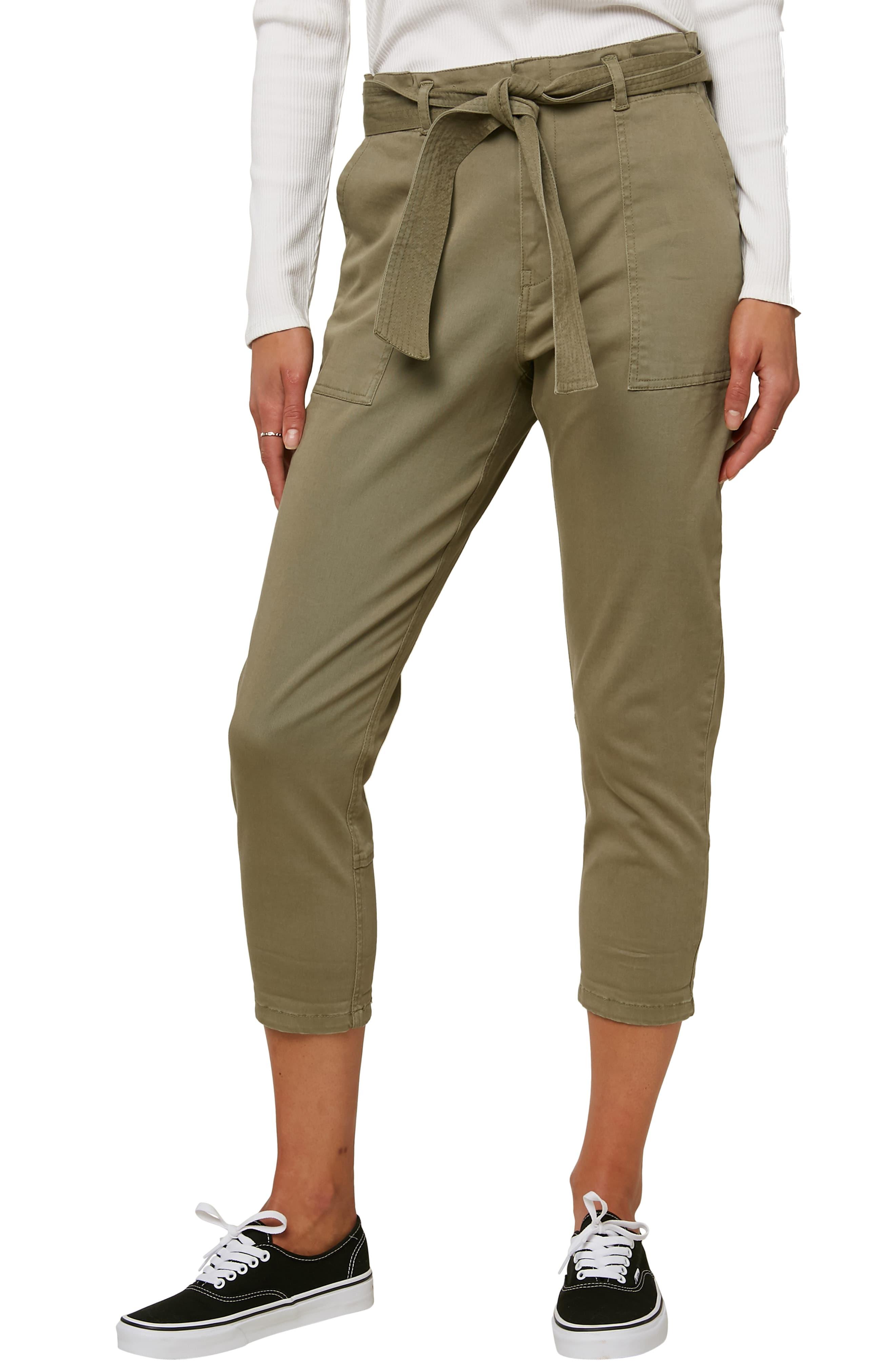 woven capri pants