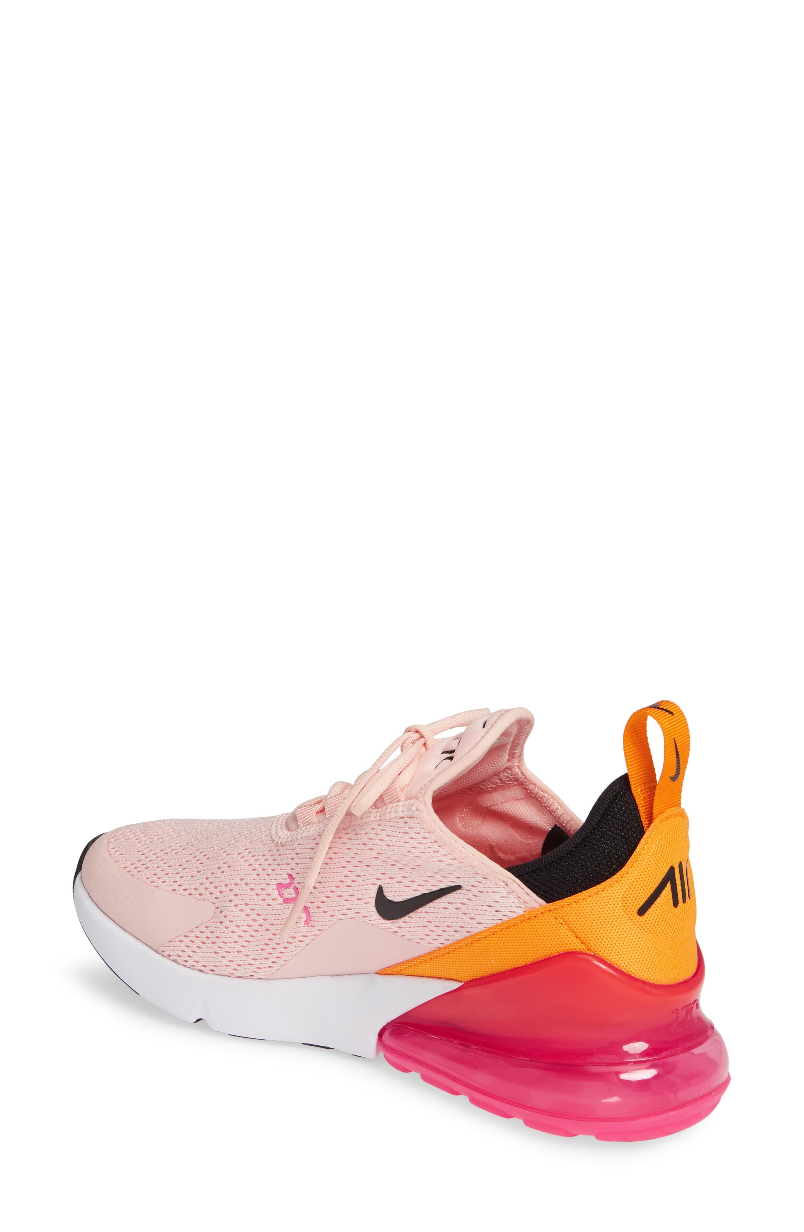 Nike Air Max 270 Premium Sneaker In Washed Coral Black Fuchsia Pink Lyst