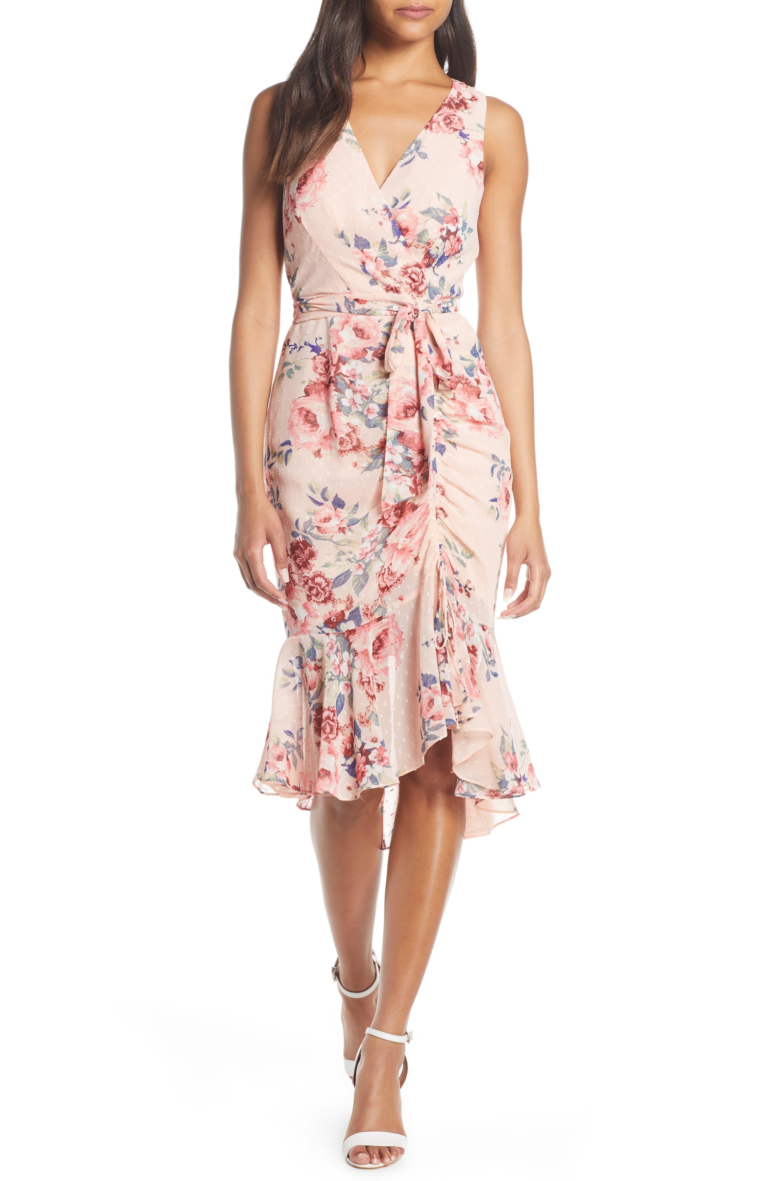 eliza j faux wrap maxi dress