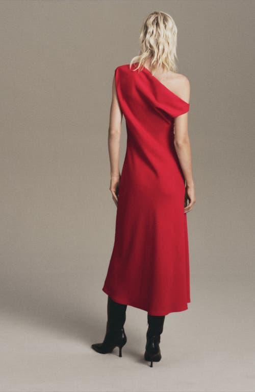 Mango Asymmetric Maxi Dress in Red | Lyst Mango Asymmetric Maxi Dress in Red | Lyst