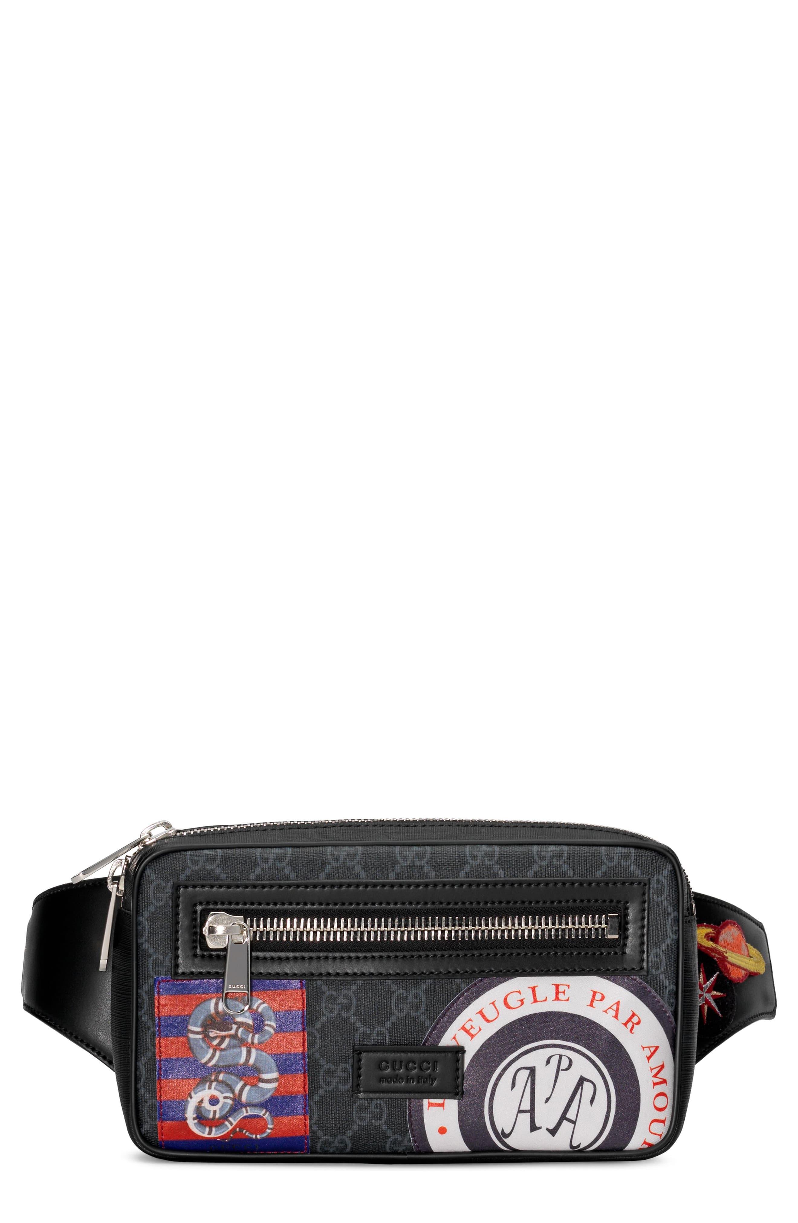 gucci patch waist pack