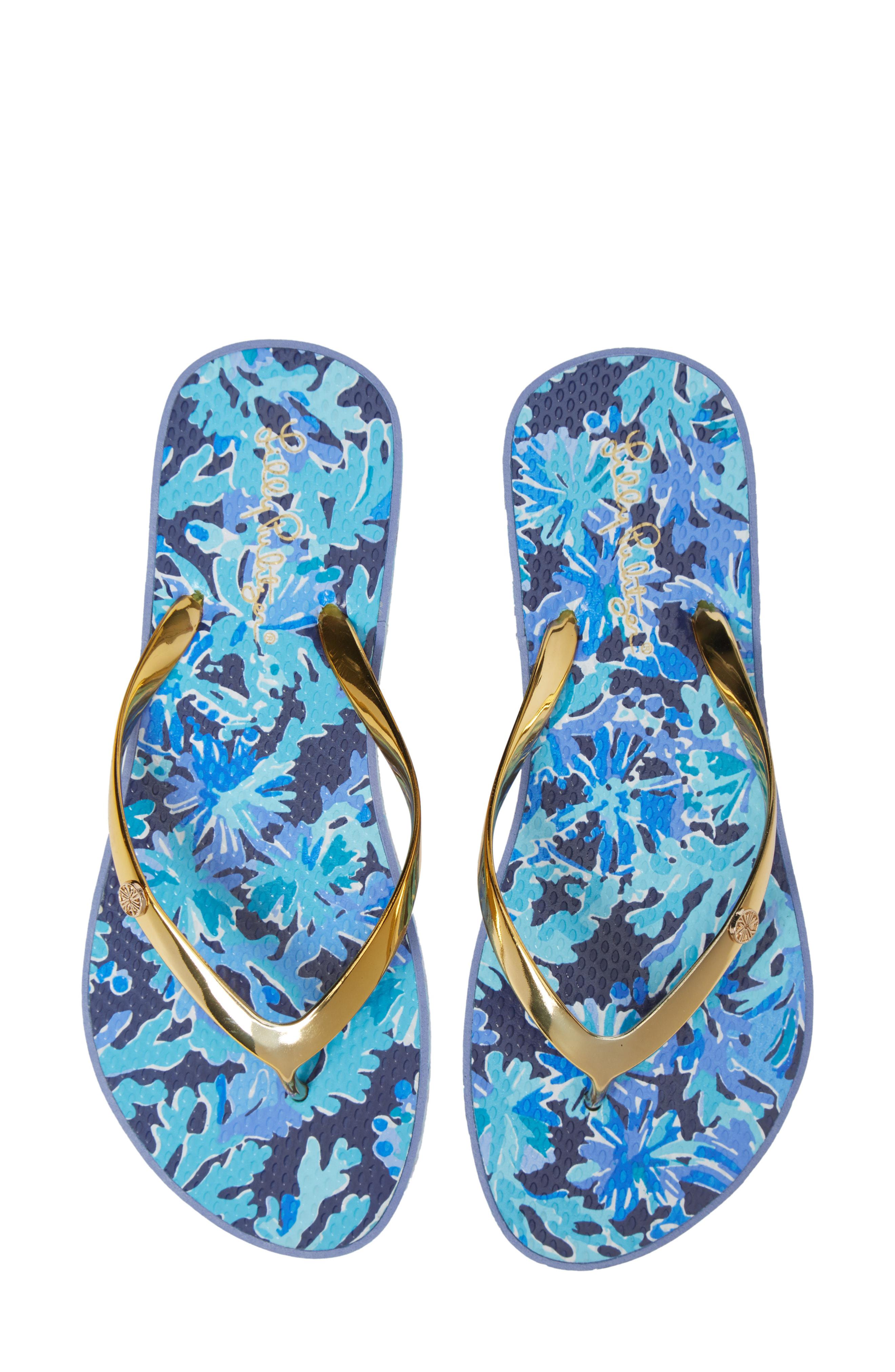 lilly pulitzer flip flops