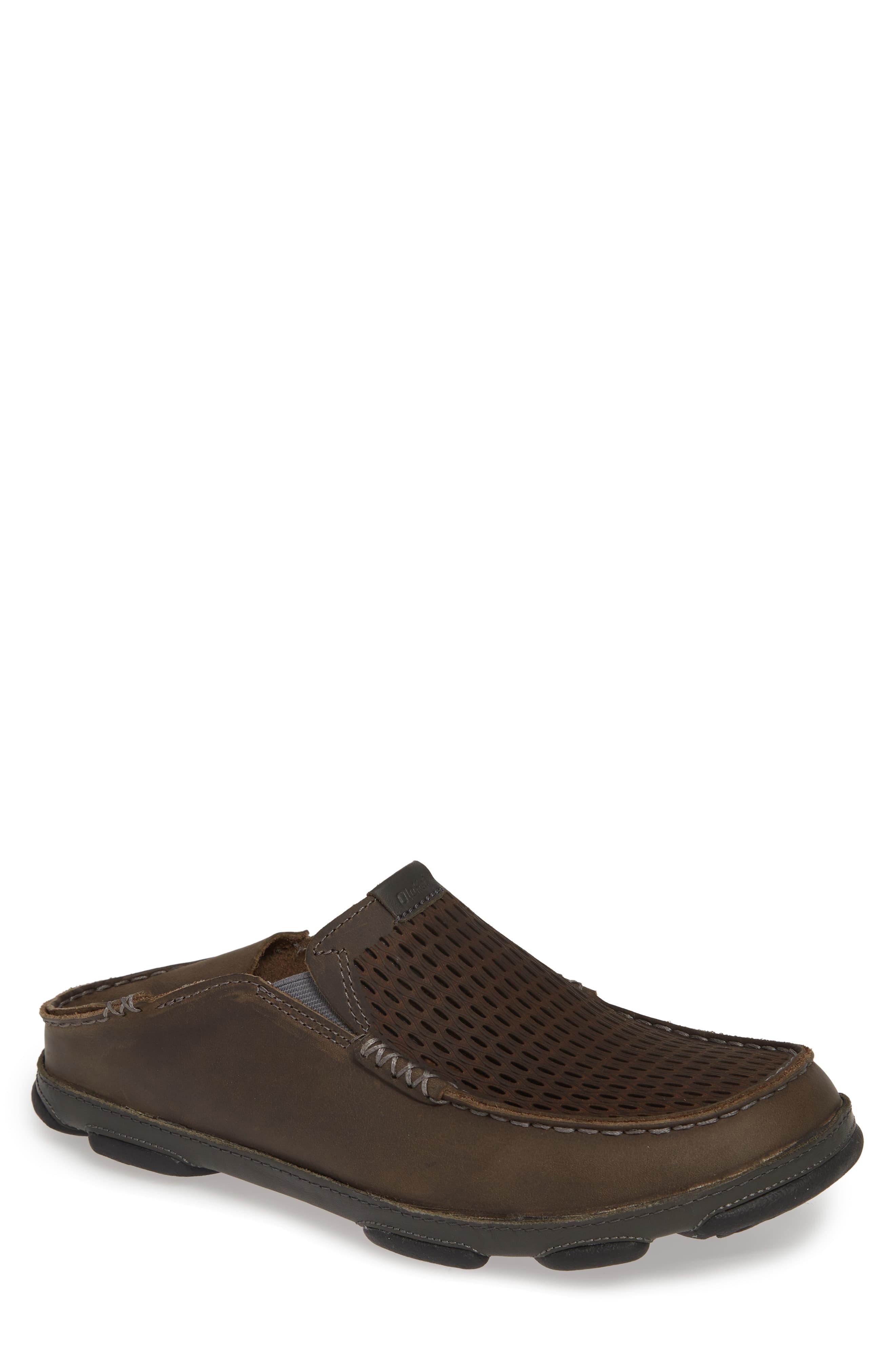 Olukai Leather Moloa Aho Slip-on in Brown for Men - Lyst