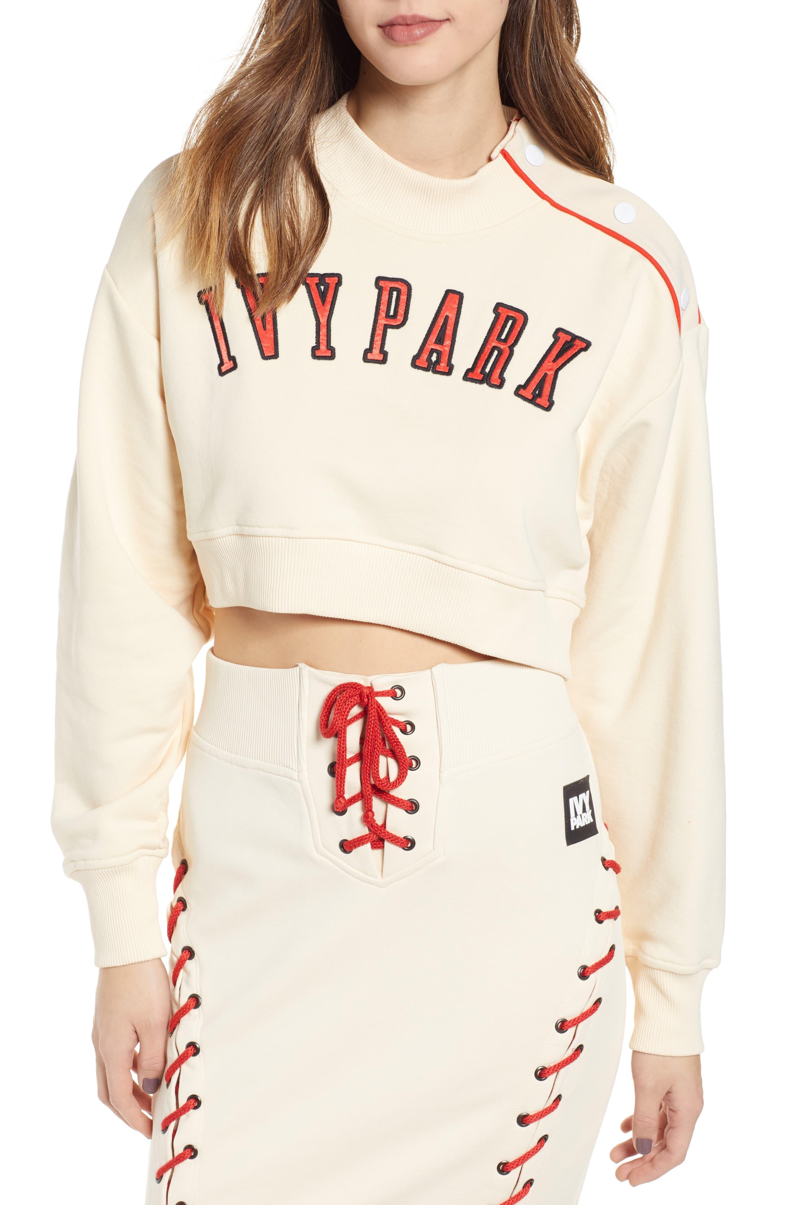 ivy park baseball sweatshirt