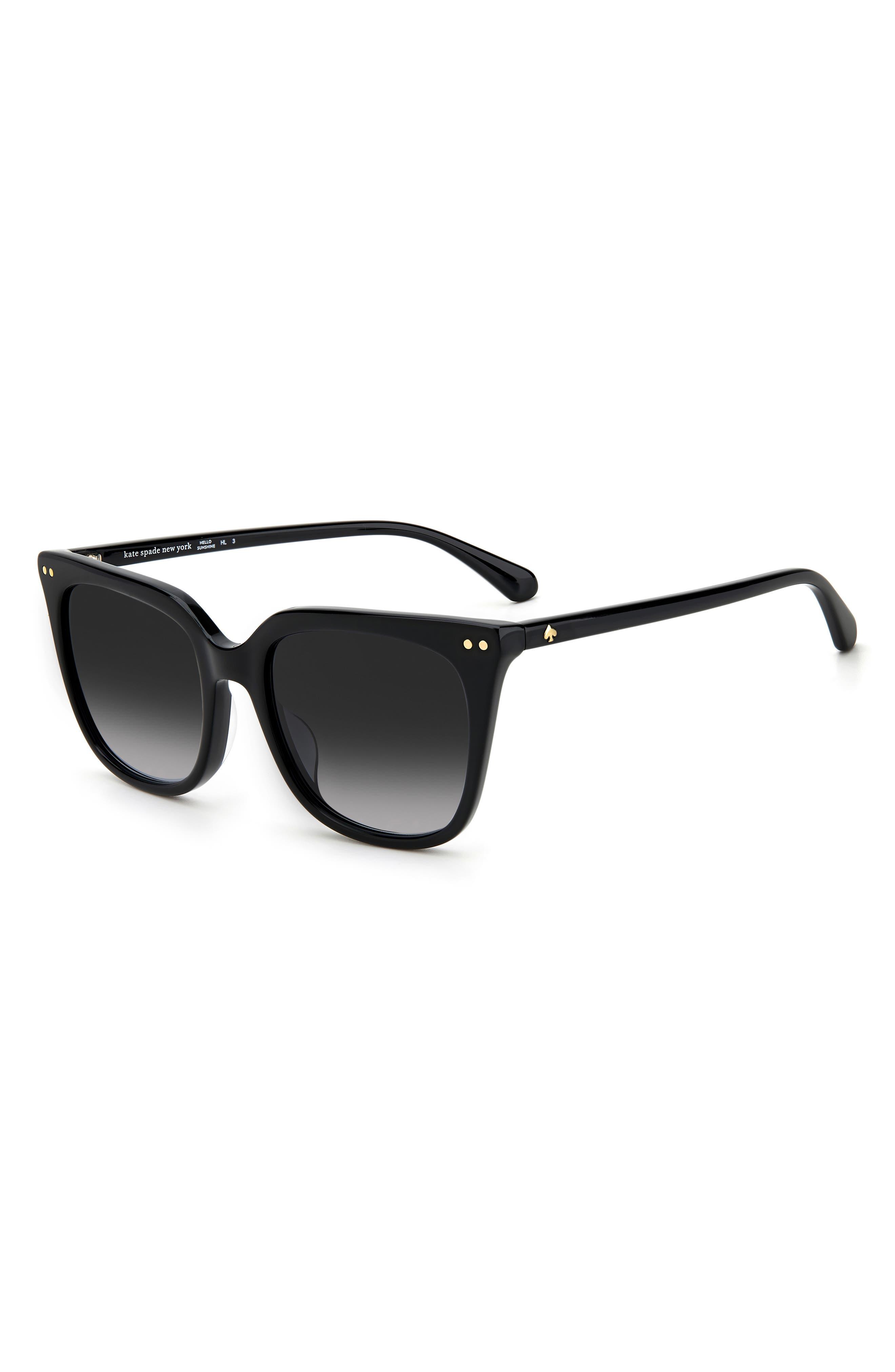 Kate Spade Giana 54mm Gradient Cat Eye Sunglasses in Black | Lyst