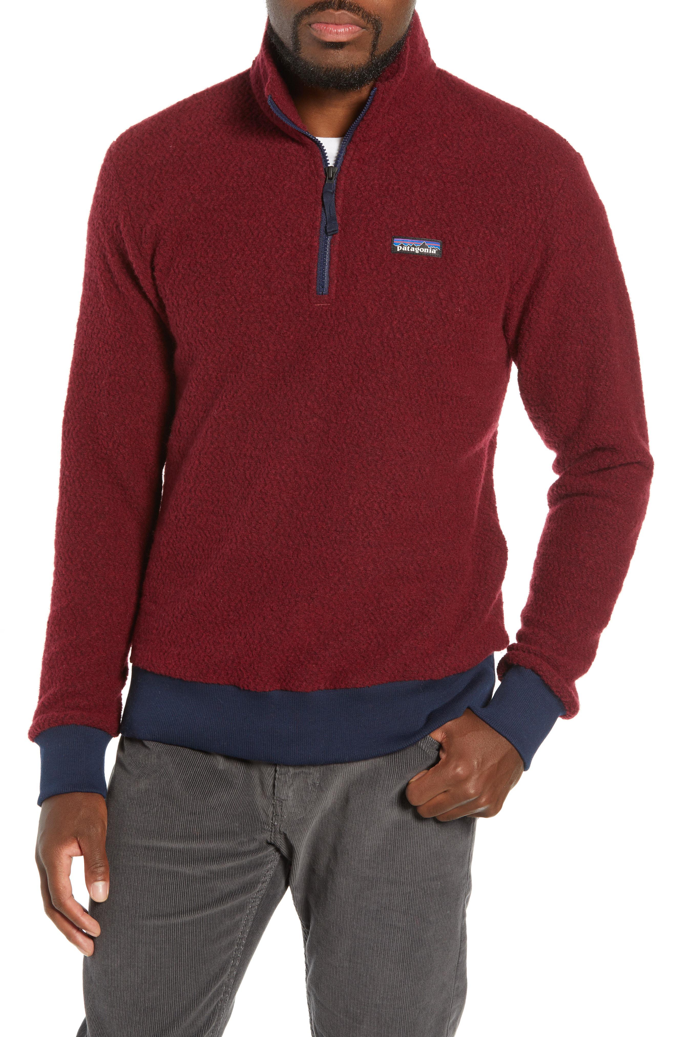 woolyester fleece quarter zip pullover