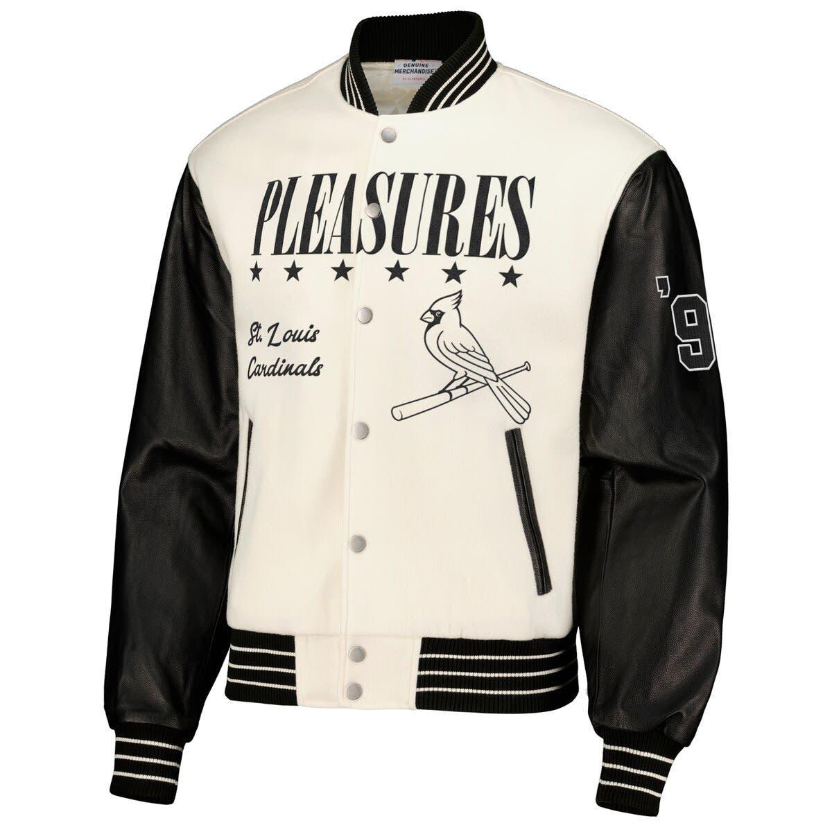 Men's Pleasures Gray St. Louis Cardinals Ballpark Pullover Sweatshirt Size: Medium