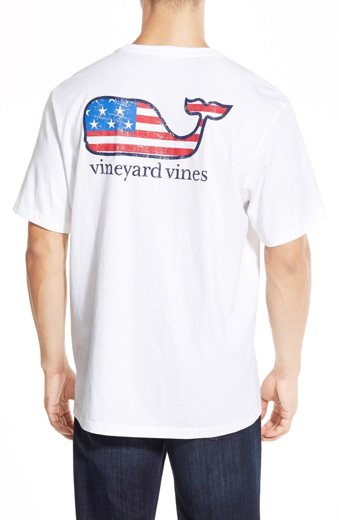 Lyst - Vineyard Vines 'american Flag Whale' Graphic T-shirt in White ...
