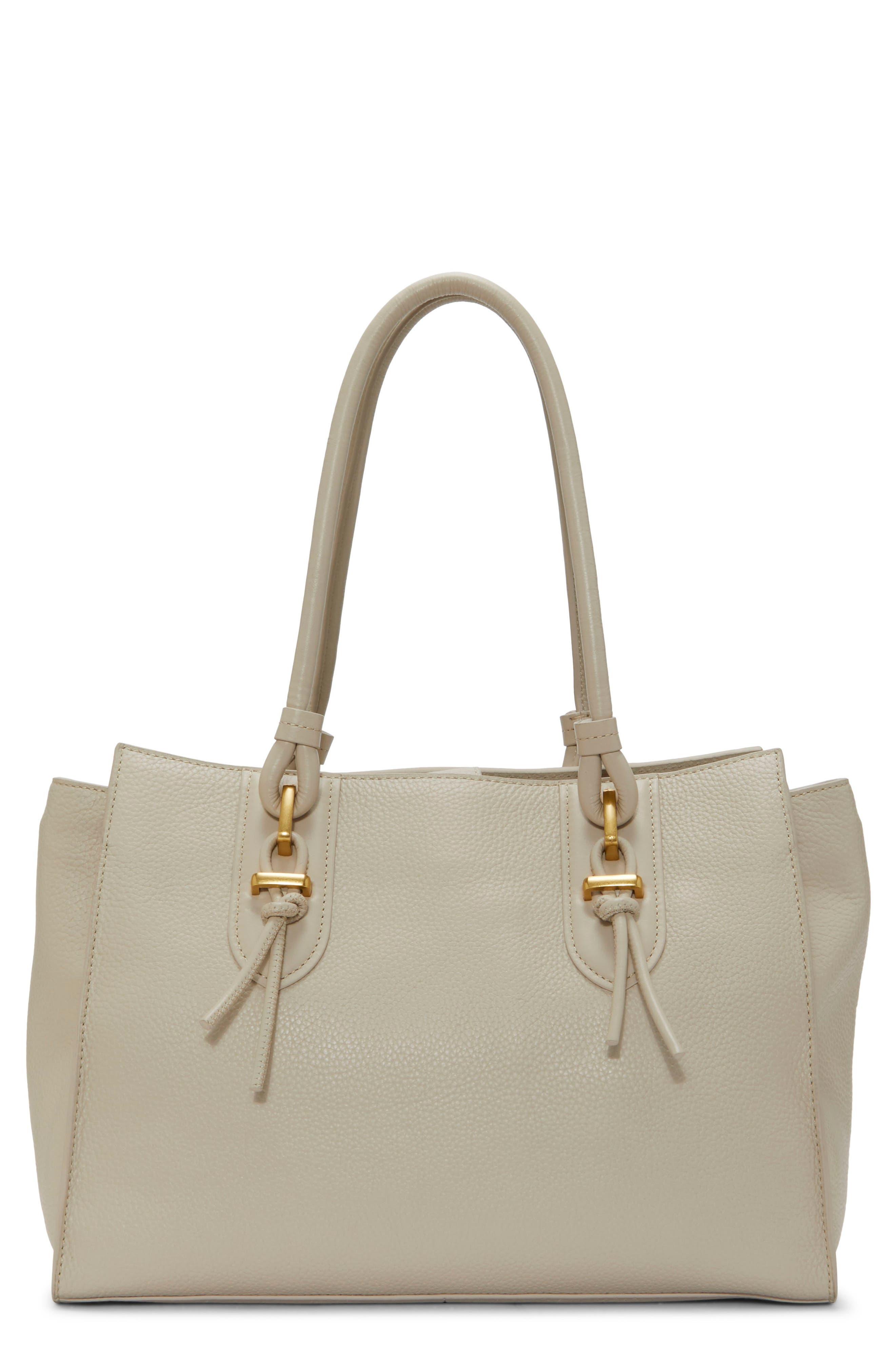Vince Camuto Maecy Leather Tote in Natural | Lyst