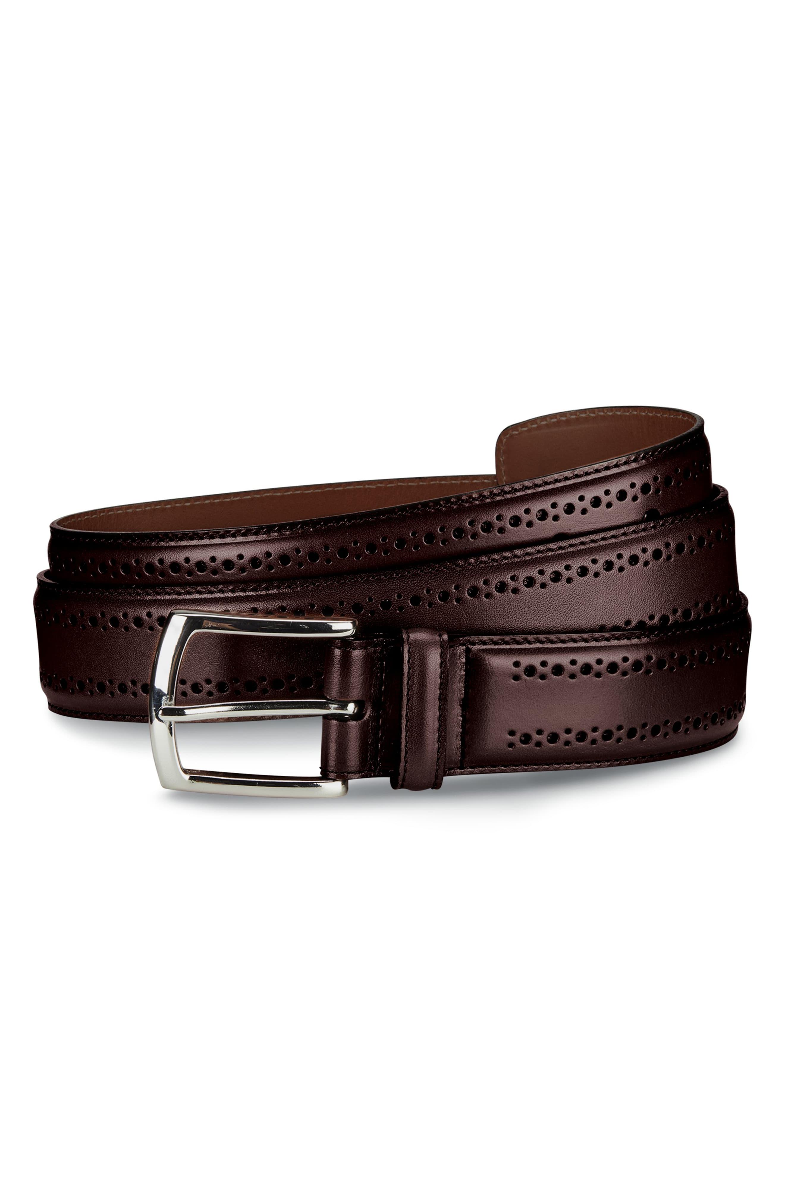 allen edmonds tan belt