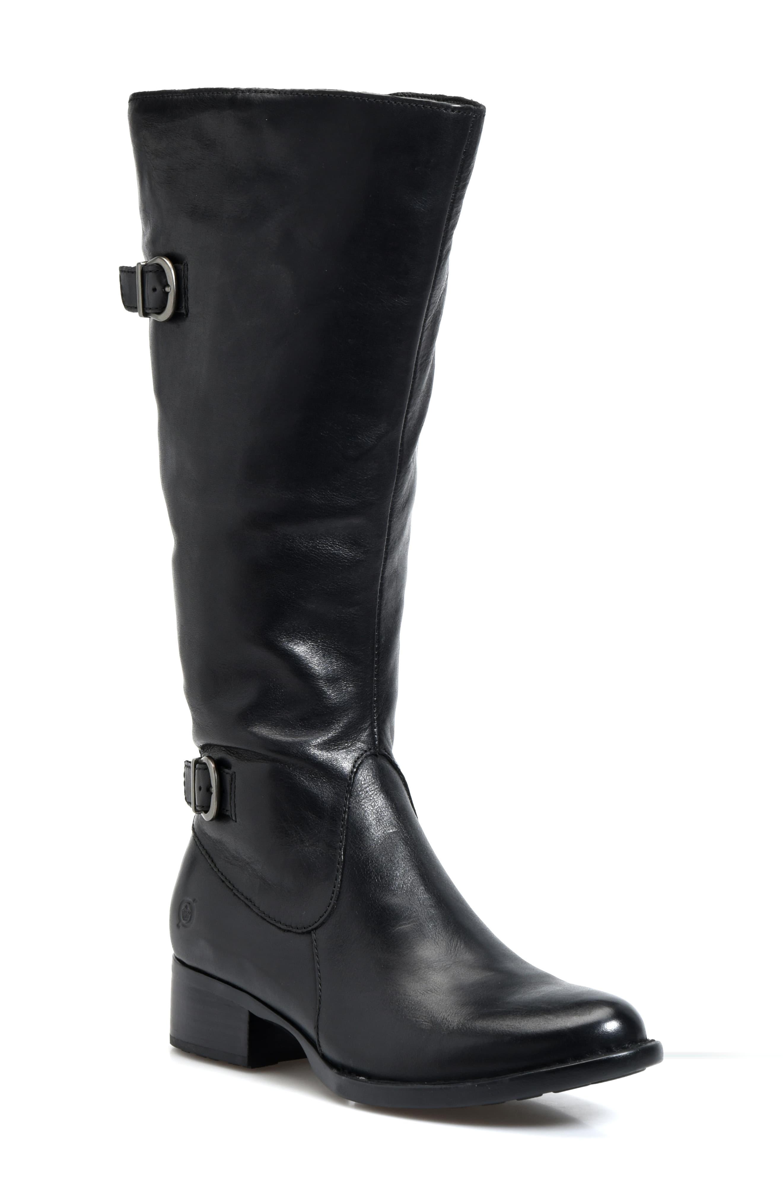 born black riding boots