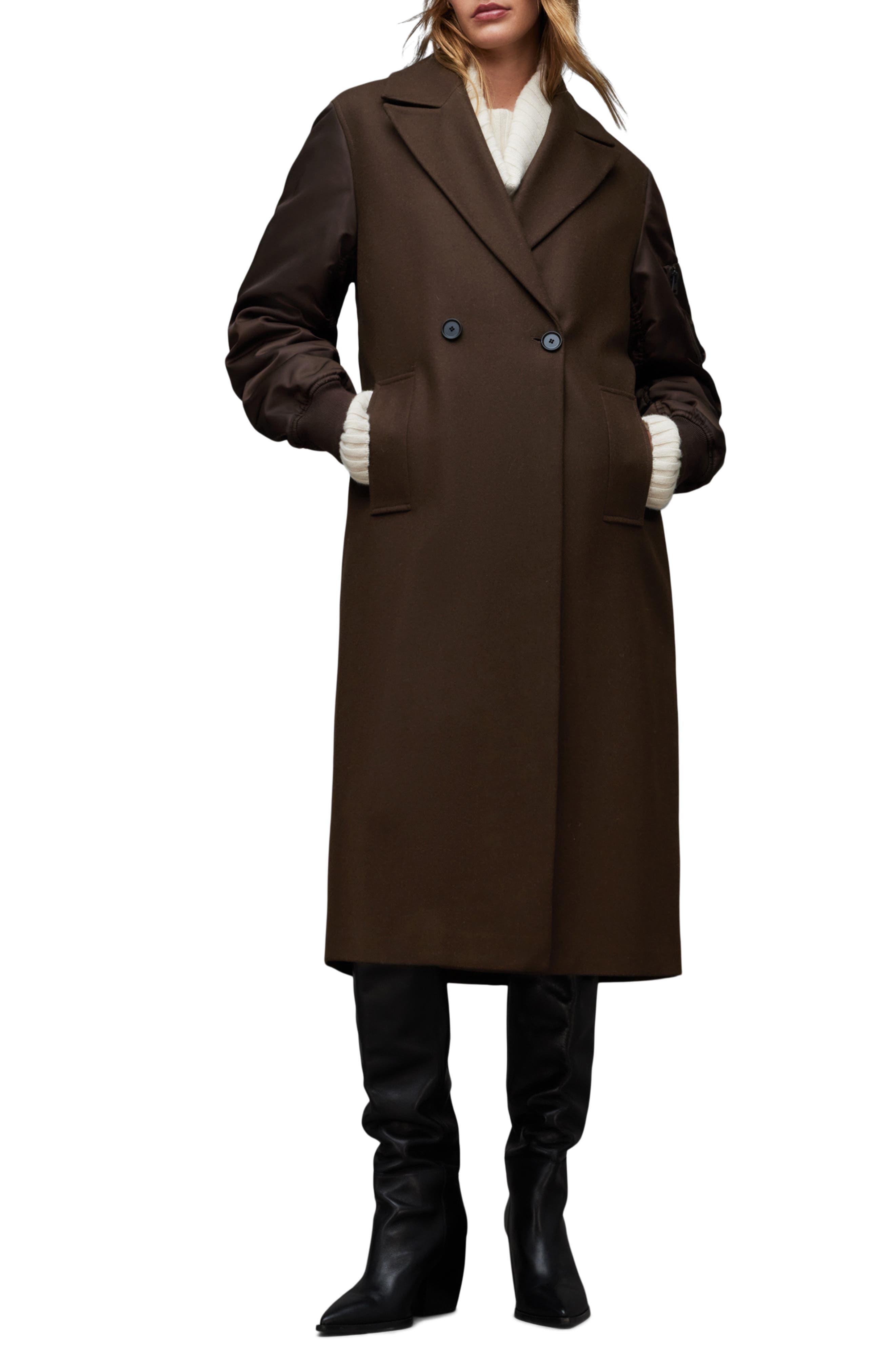 James Wool Blend Maxi Length Coat