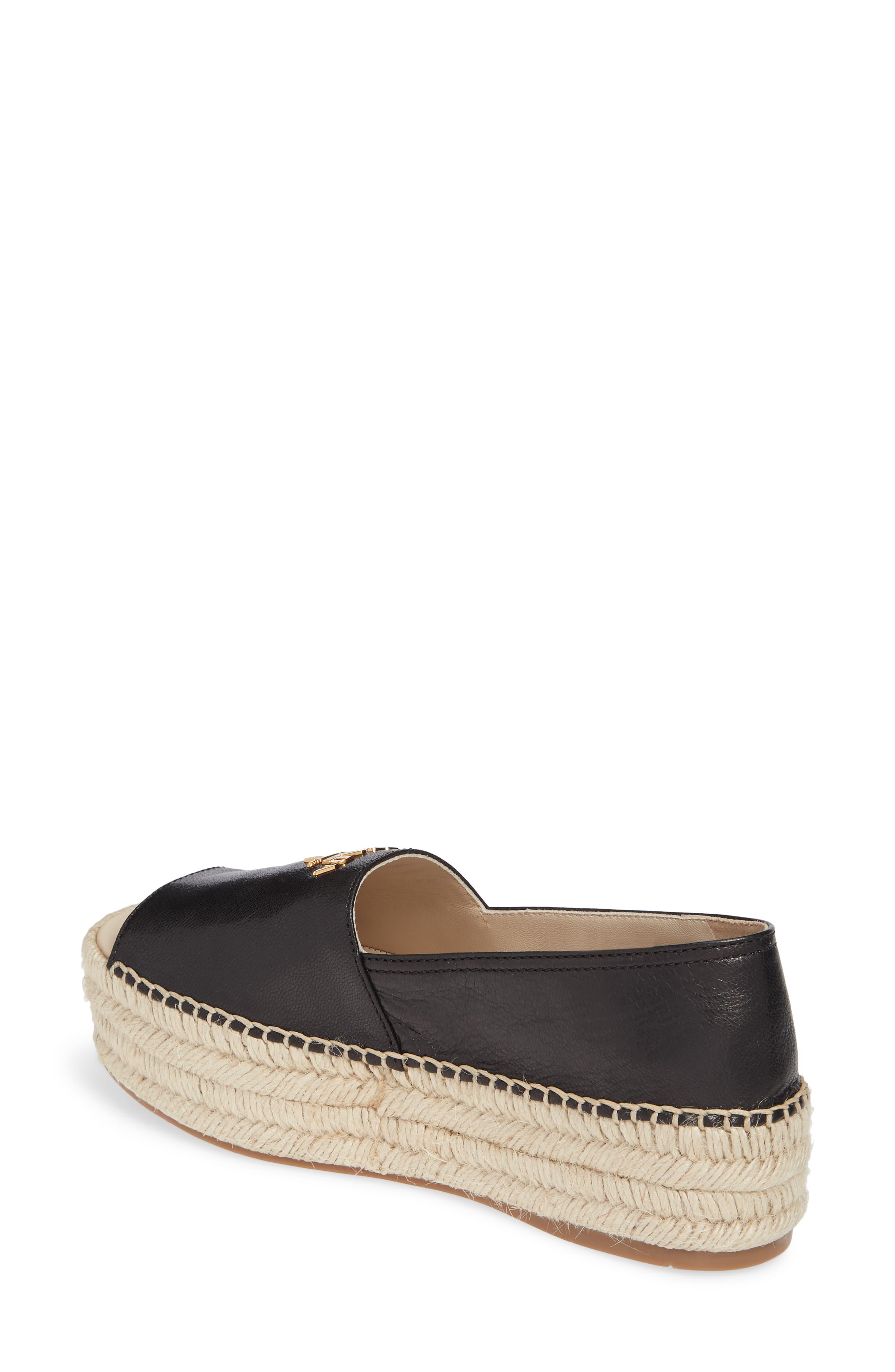 prada peep toe platform espadrille