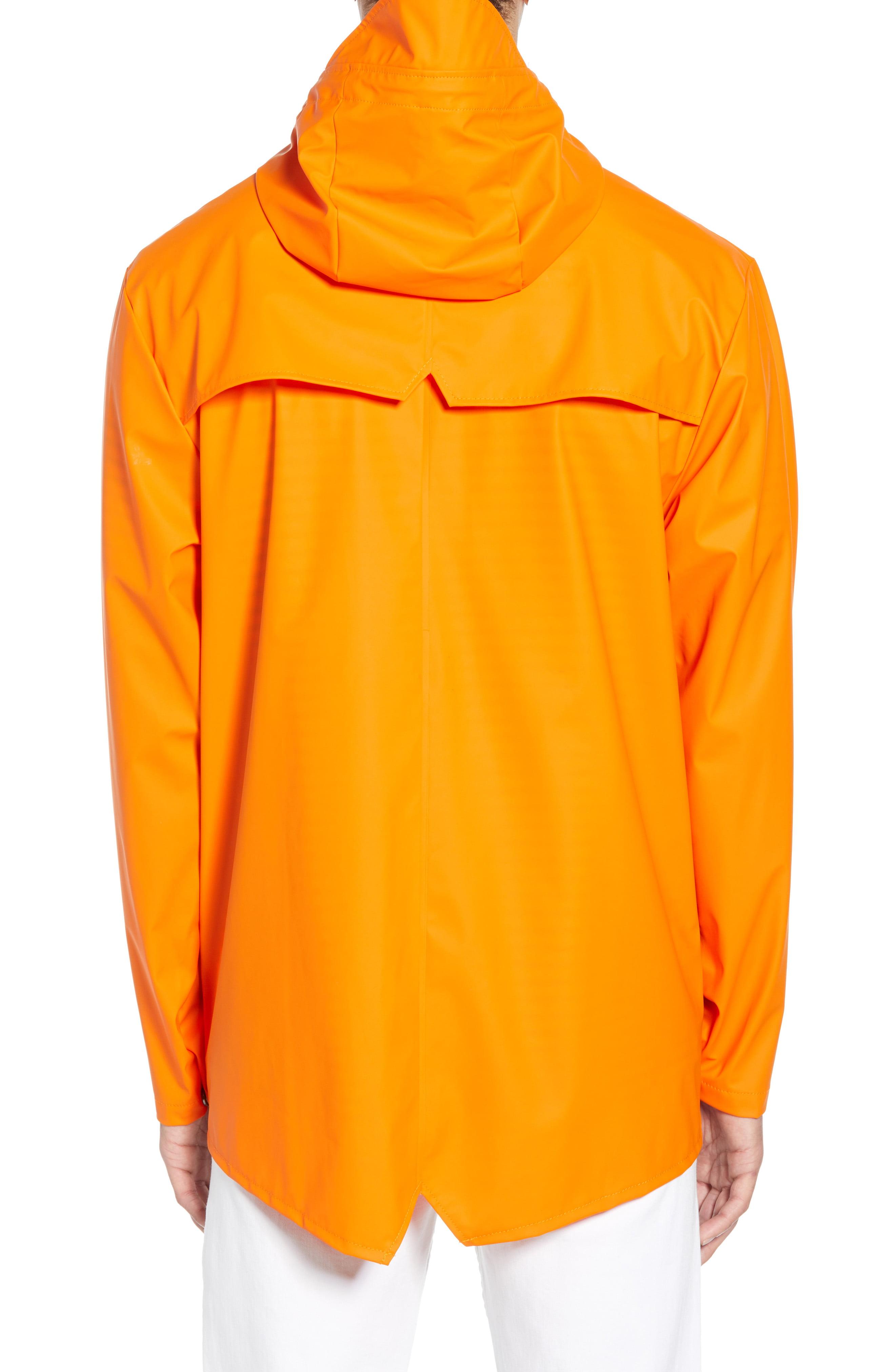Rains Lightweight Hooded Rain Jacket in Orange for Men - Lyst