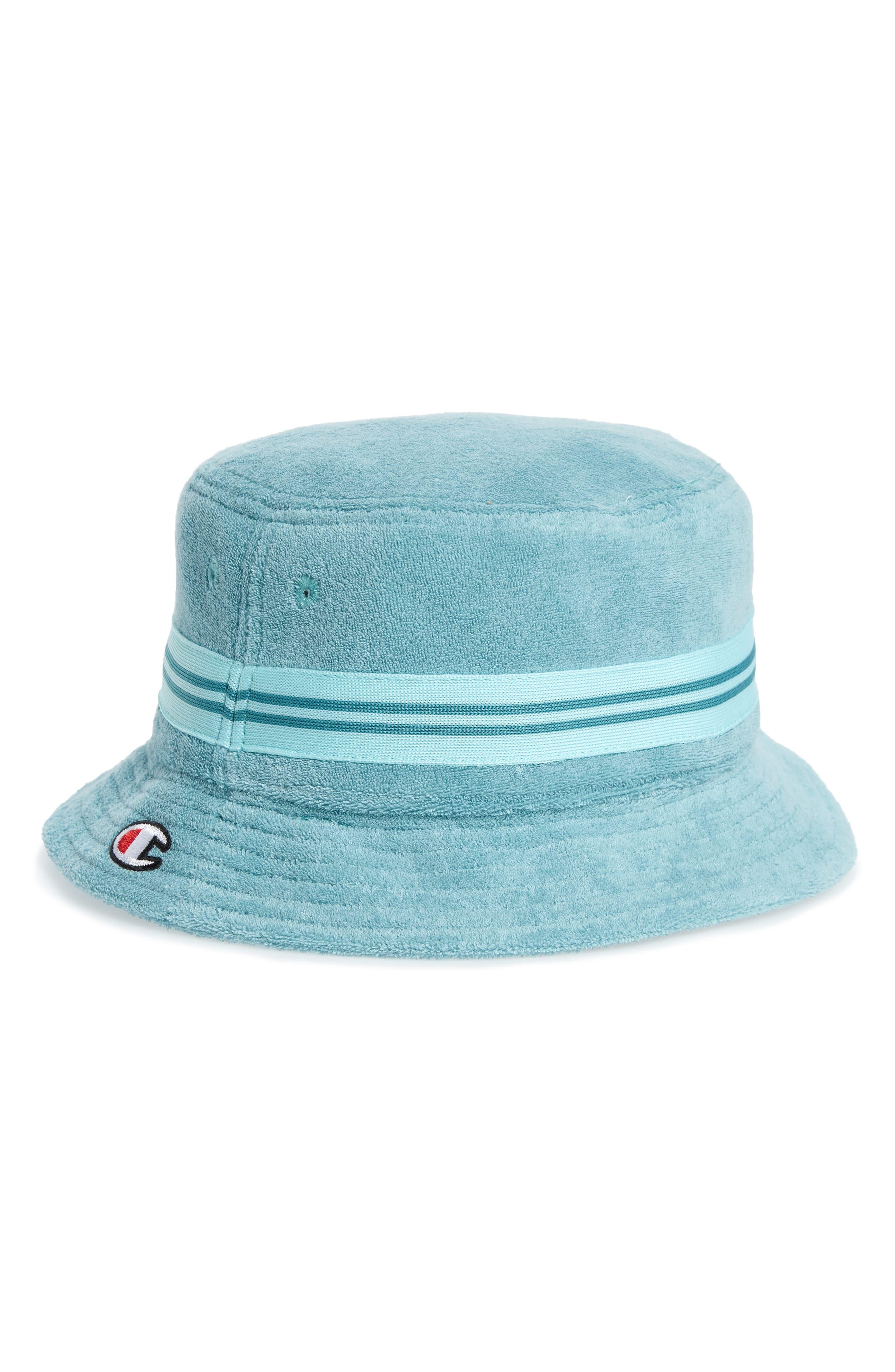Champion Terry Bucket Hat in Blue for Men - Lyst