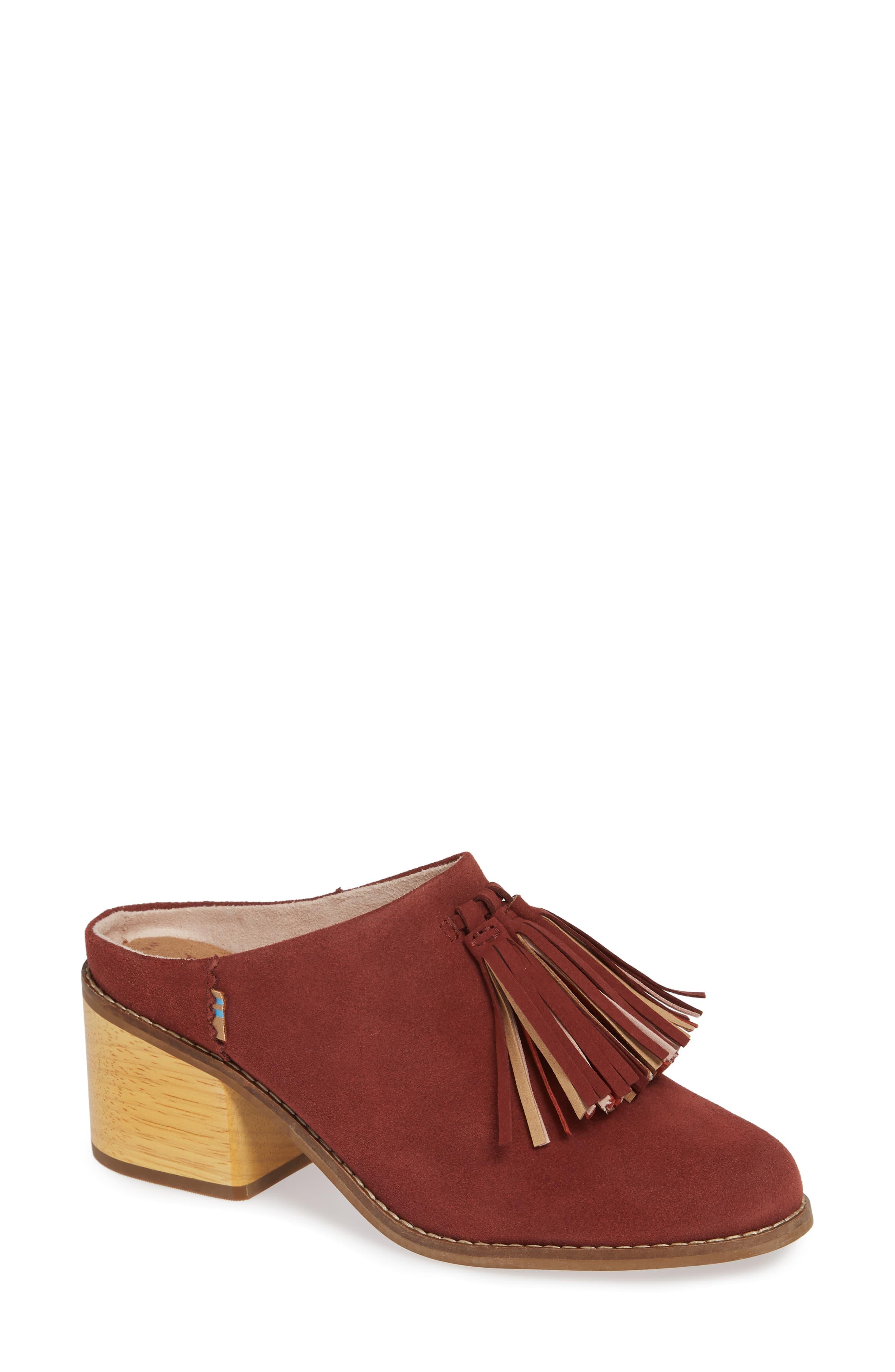 TOMS Leila Tassel Mule in Brown Save 60 Lyst