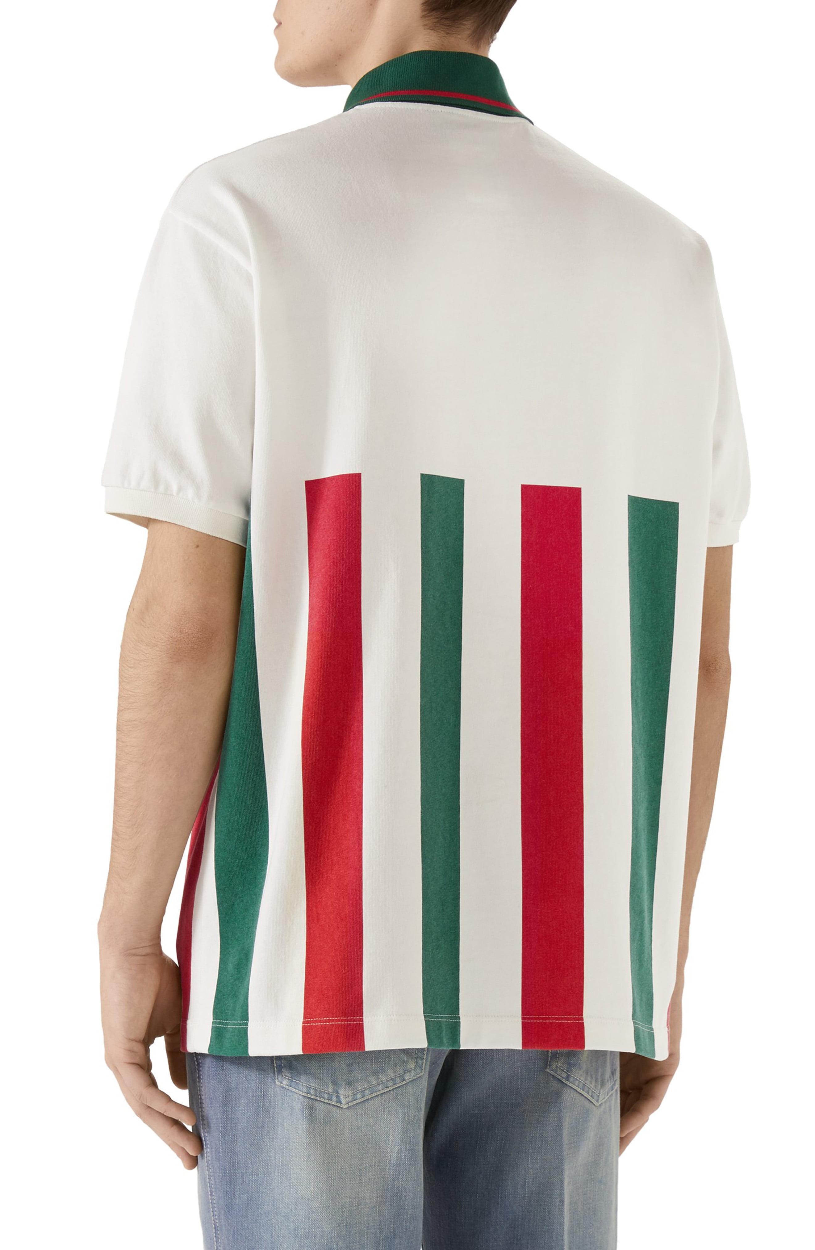 gucci web stripe polo shirt
