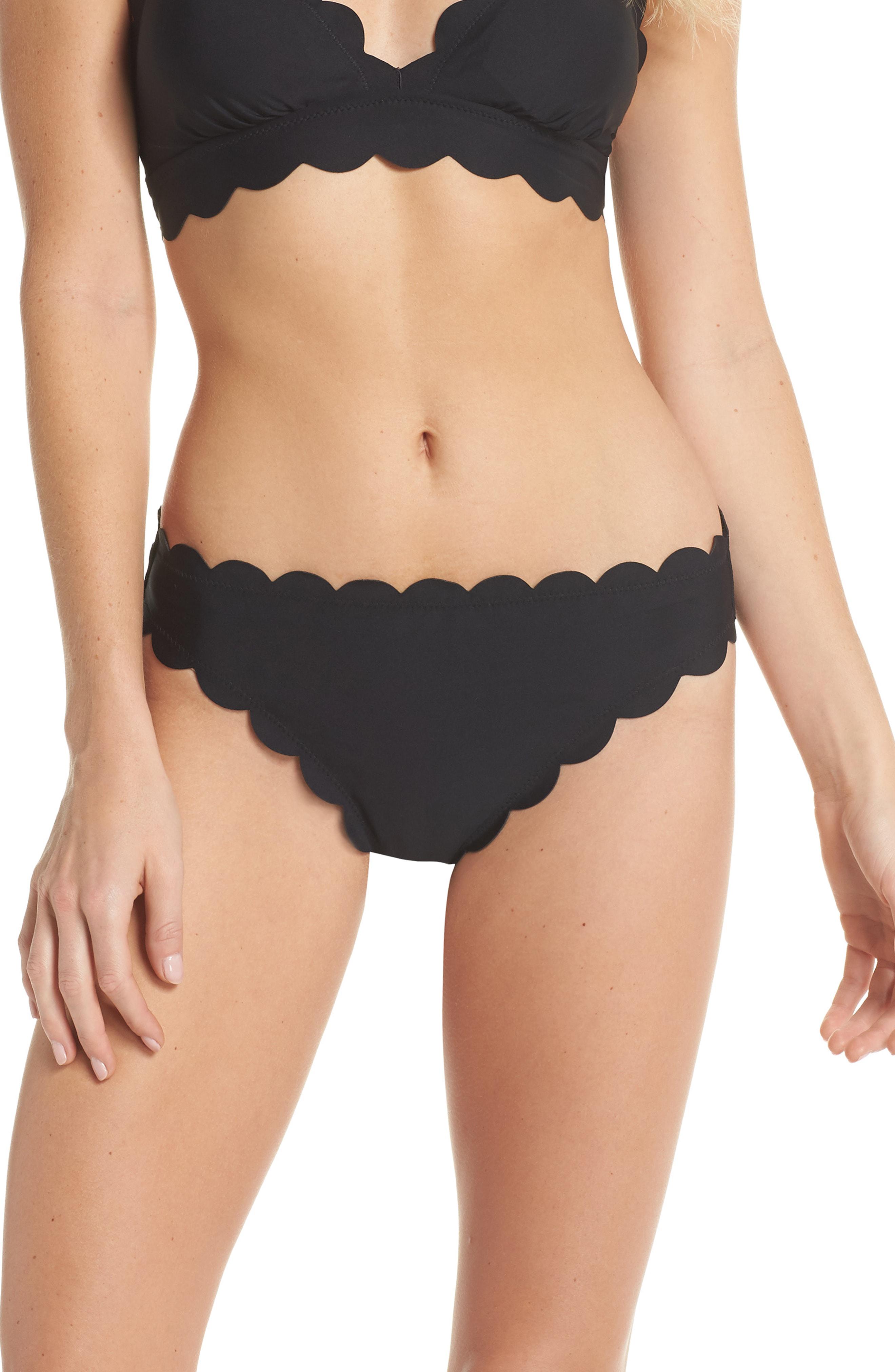 scalloped bathing suit bottoms