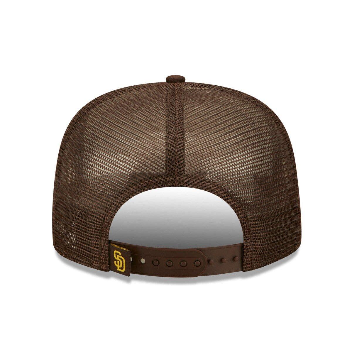 San Diego Padres New Era Gradient Golfer 9FIFTY Snapback Hat - White/Brown