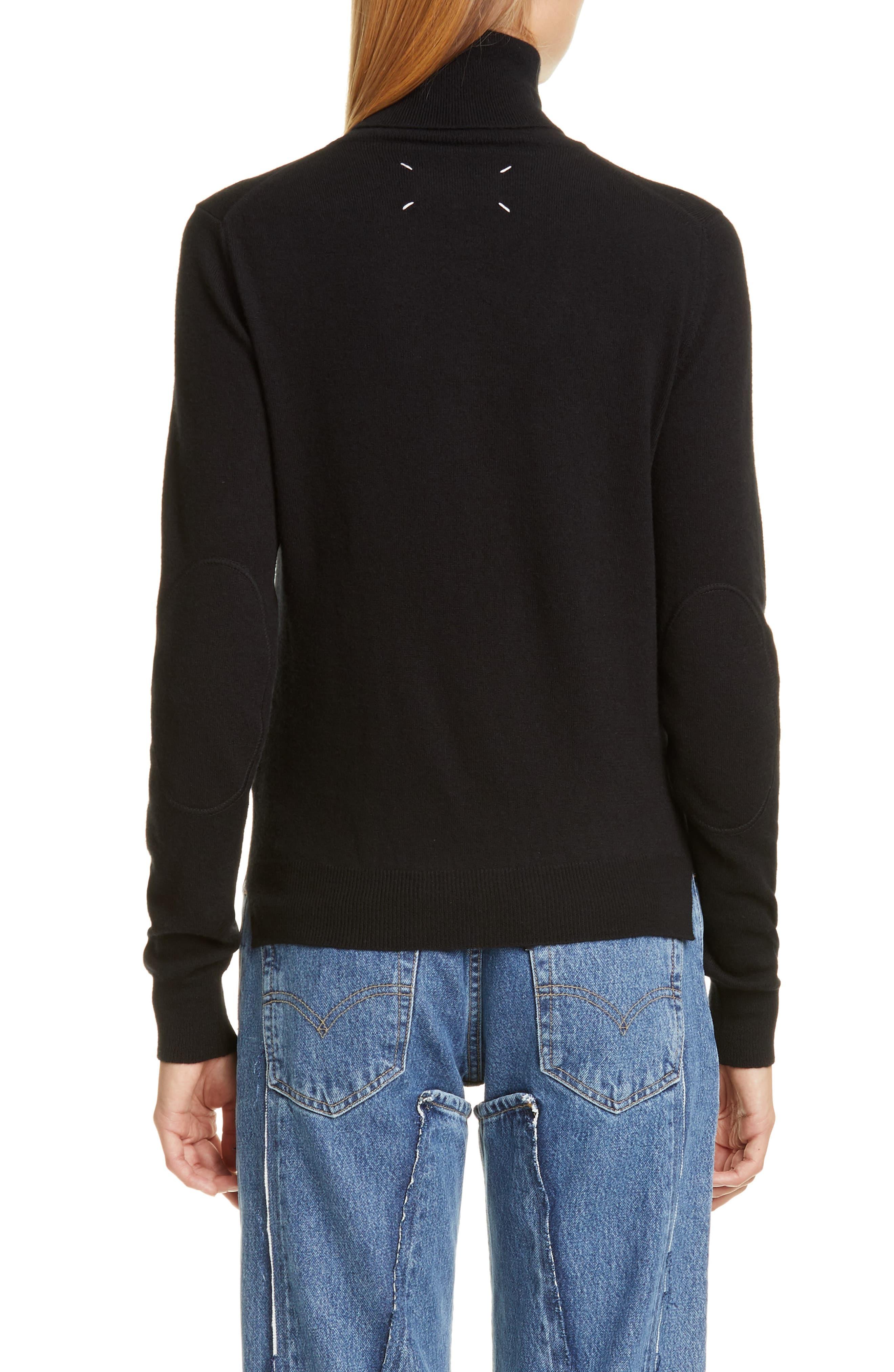 maison margiela elbow patch sweatshirt