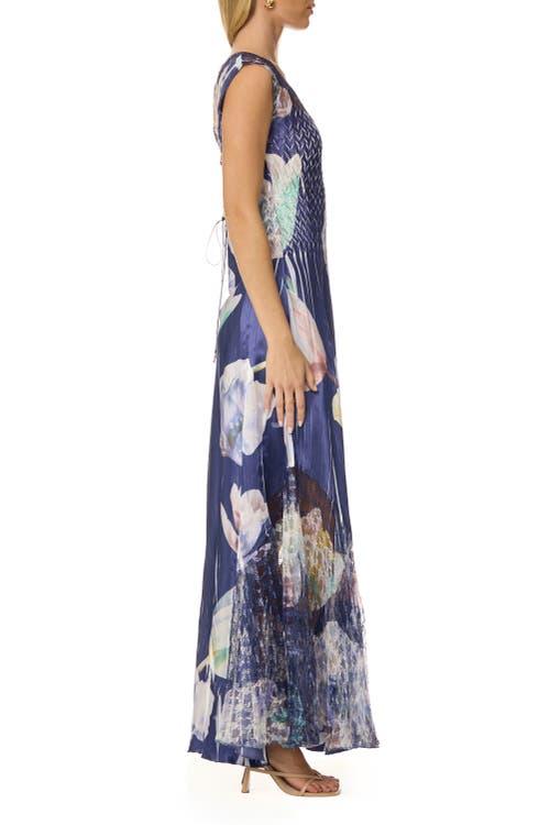 komarov lace up back maxi dress Komarov Lace-Up Back Maxi Dress