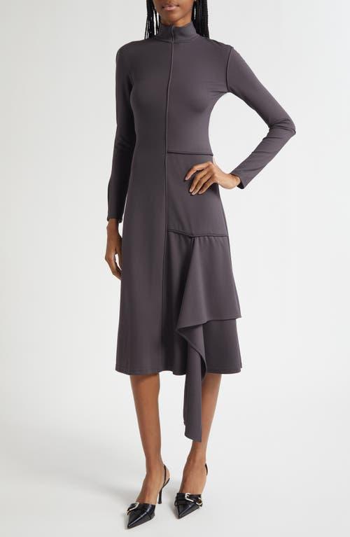 fit and flare gray dress Gray Embellished Butterfly Fit and Flare Tea-Length Dress main image 1