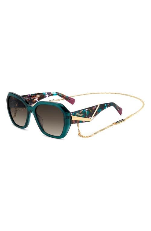 Missoni 55Mm Gradient Geometric Sunglasses in Green | Lyst display picture 1